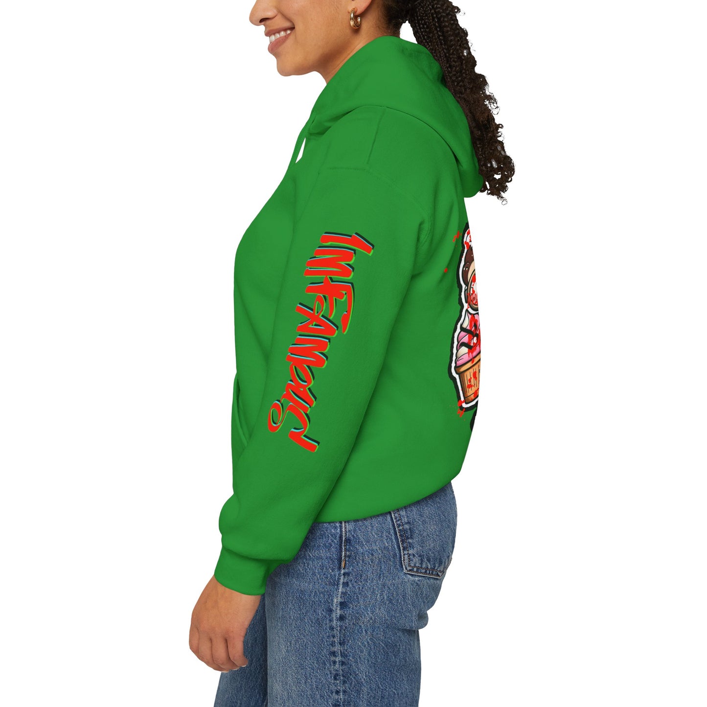 Sudadera con capucha con el famoso diseño de Bad Pussy Cat - Unisex