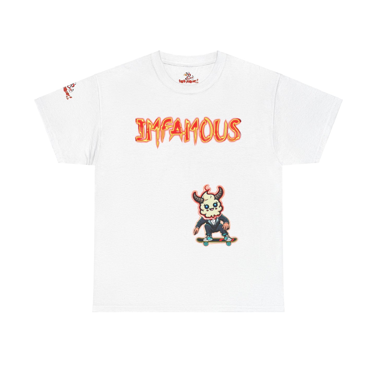 Imfamous jumpin Sad Shit premium graphic Tee - Imfamous Jumping Sad Shit Design