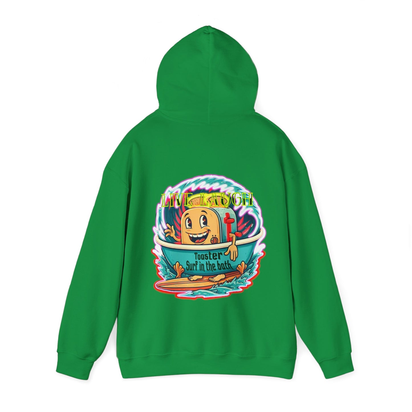Premium hooded sweatshirt - Funny live laugh Toaster Surf in a bath