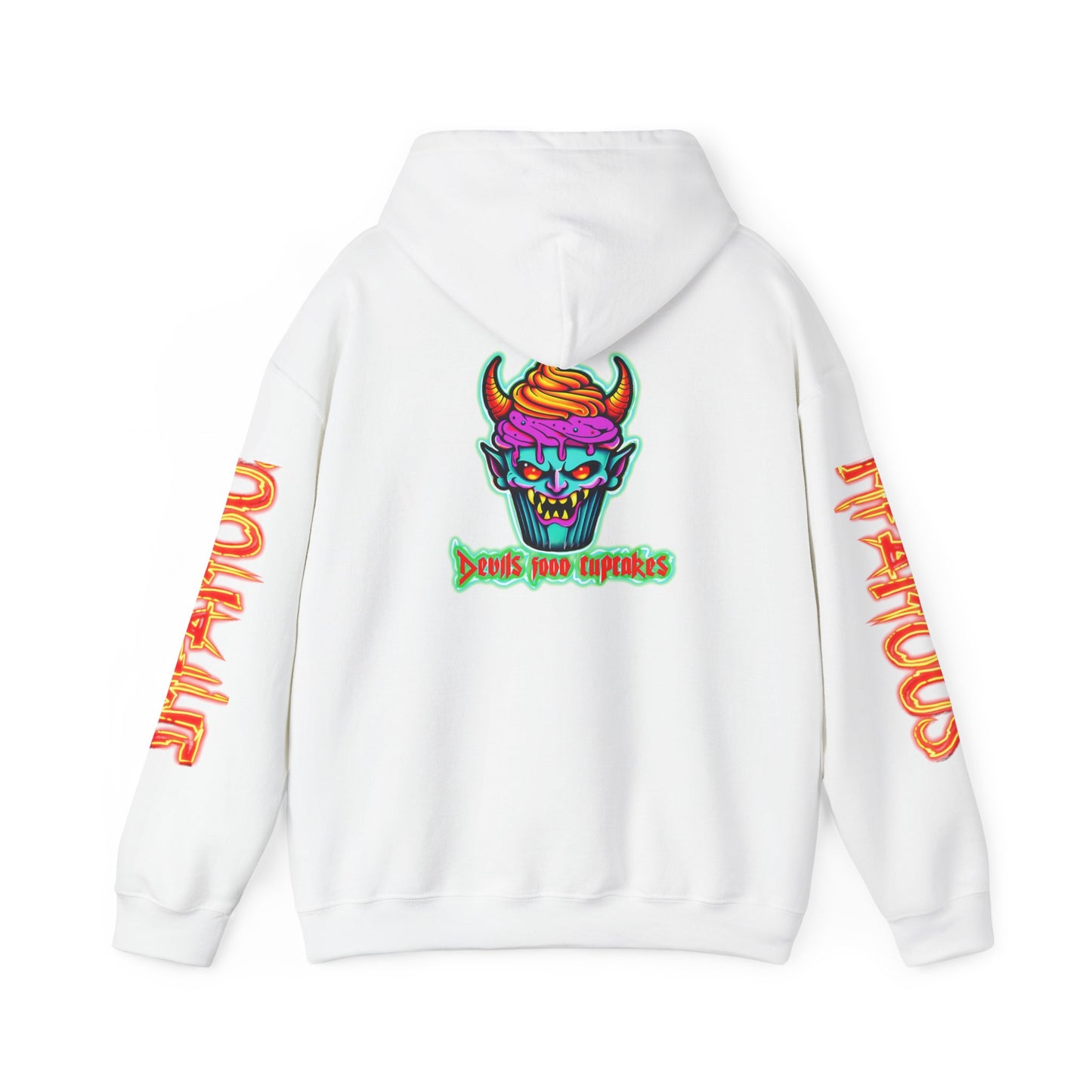 Premium Hooded Sweatshirt Devils Food Cupcake Design #5