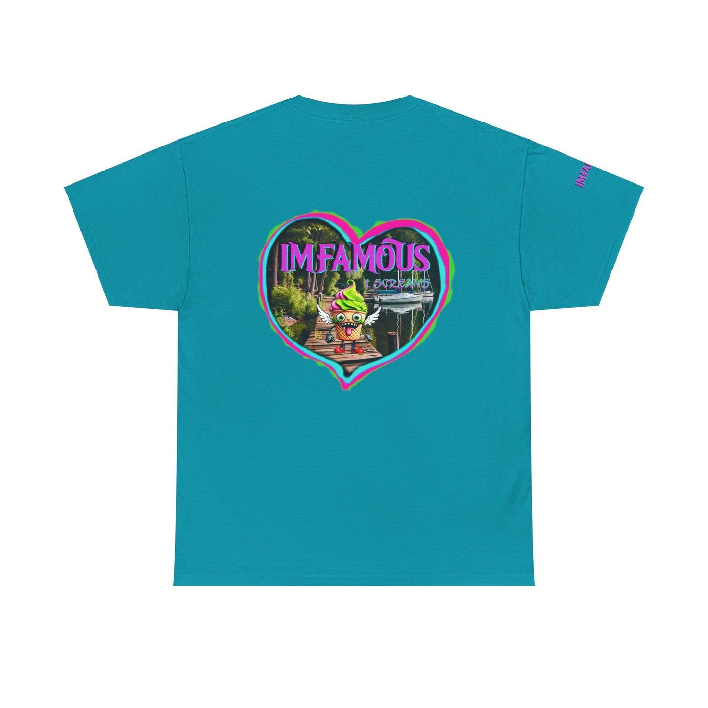 Premium Graphic T-Shirt - I Love Imfamous I-Screams Premium Unisex Heavy Cotton Tee