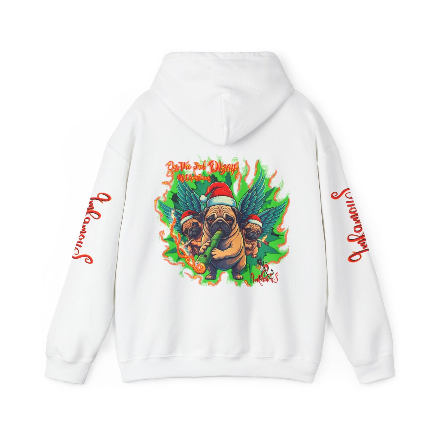 Premium hooded sweatshirt- Imfamous Pug Life