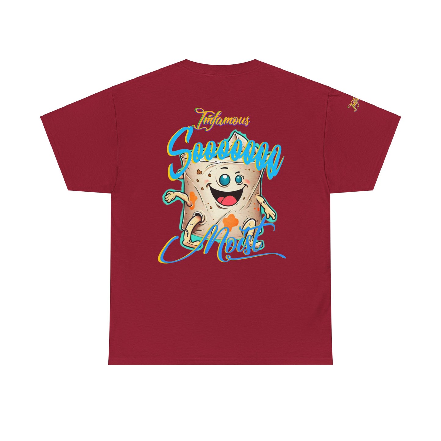 Premium graphic T-shirt - Funny Toilet paper humor - Imfamous oh so moist