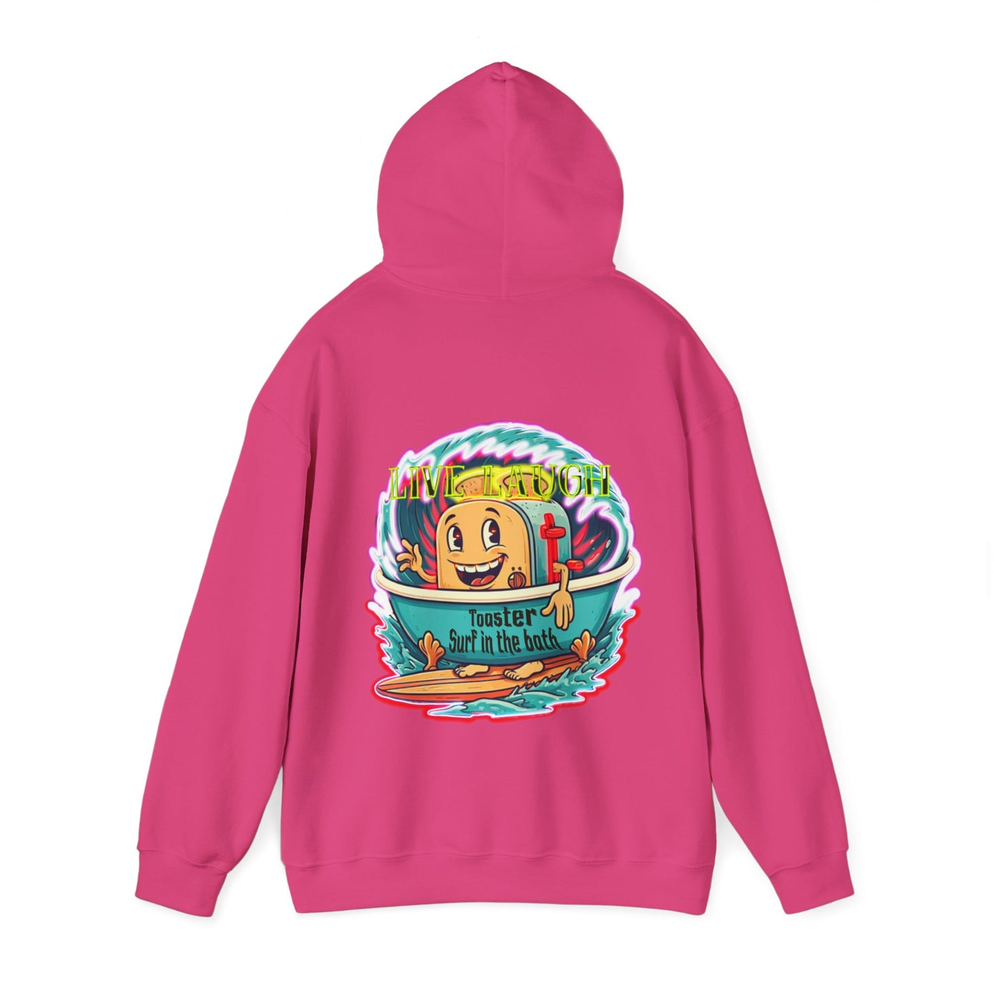 Premium hooded sweatshirt - Funny live laugh Toaster Surf in a bath