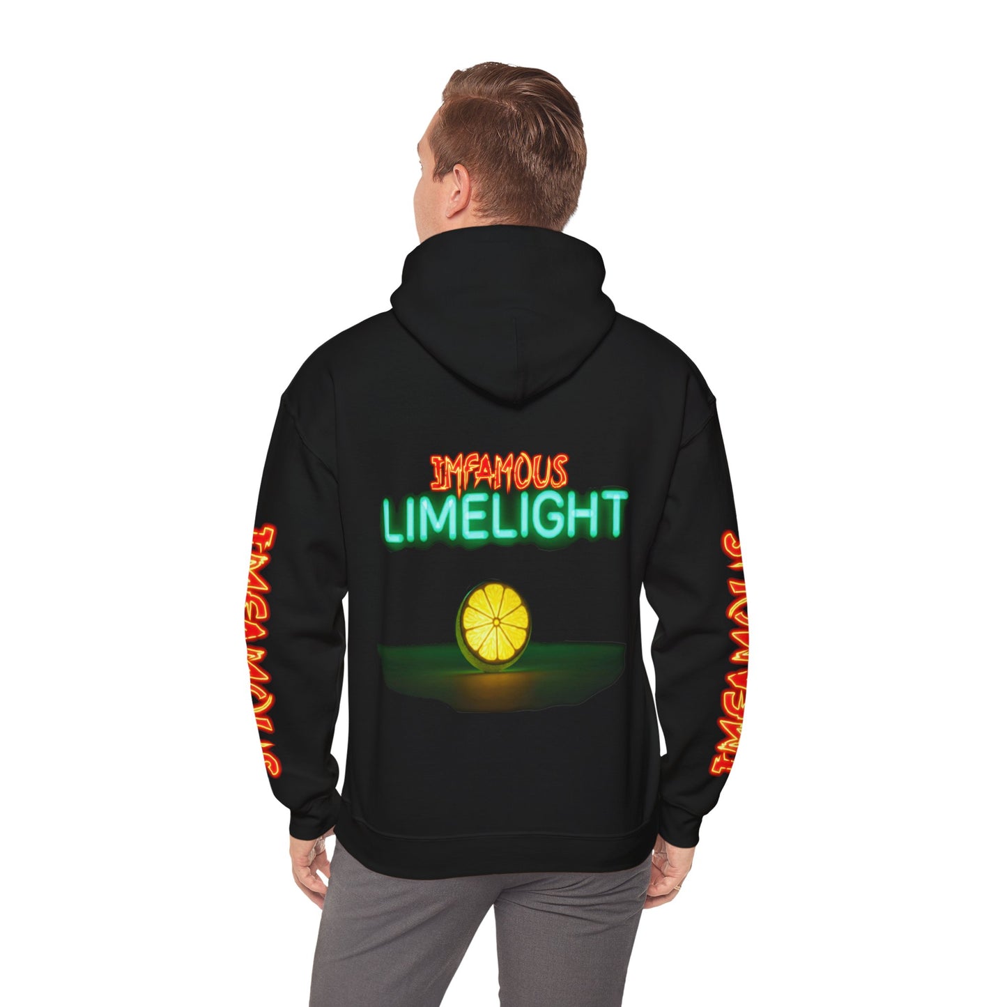 Premium Hooded Sweatshirt - Imfamous Limelight Design