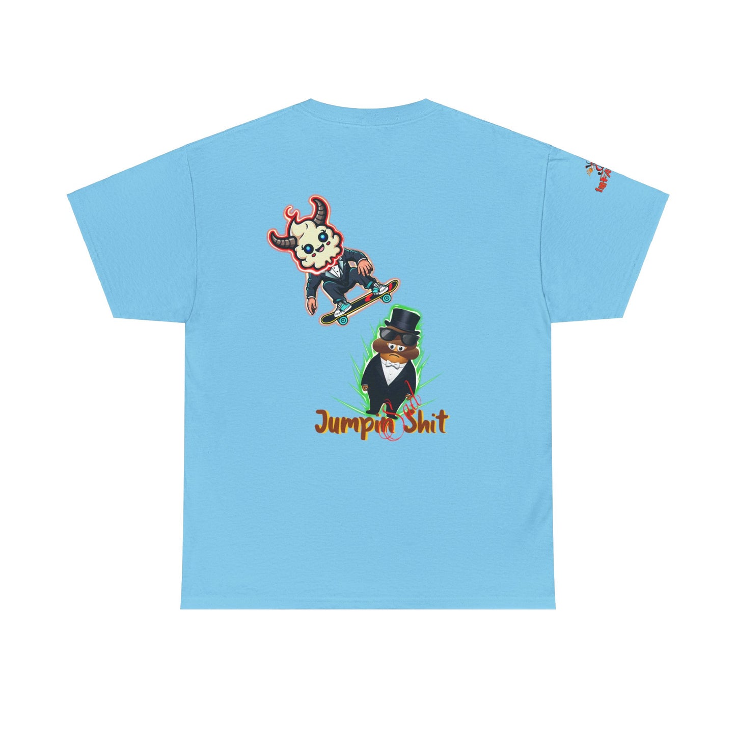 Imfamous jumpin Sad Shit premium graphic Tee - Imfamous Jumping Sad Shit Design