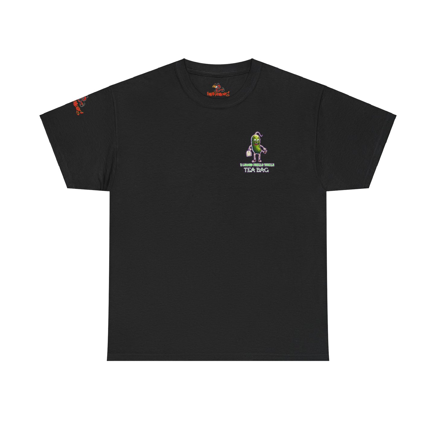 Premium Graphic T-shirt - Imfamous 3 Legged Pickle Tickle Tea Bag Design