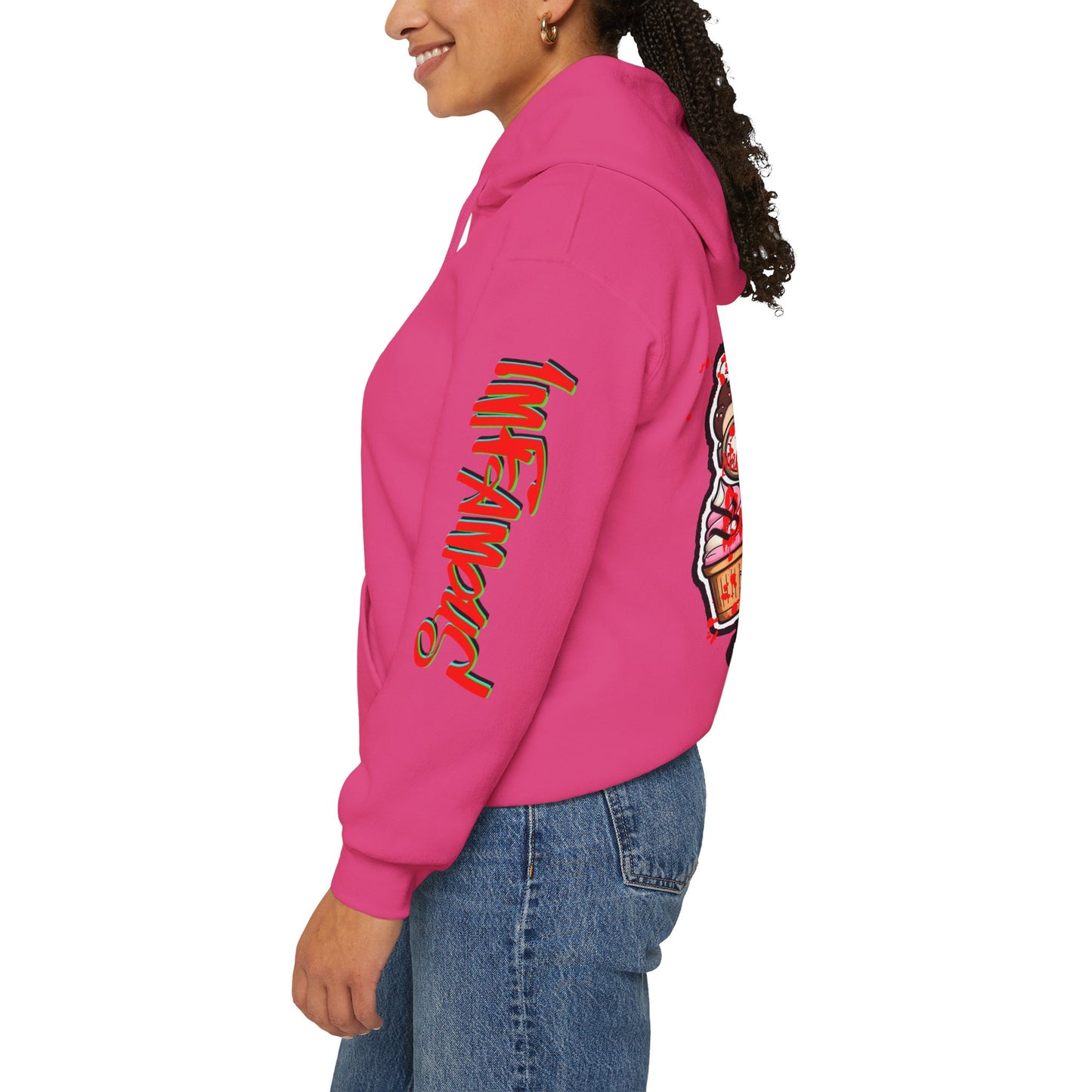Sudadera con capucha con el famoso diseño de Bad Pussy Cat - Unisex