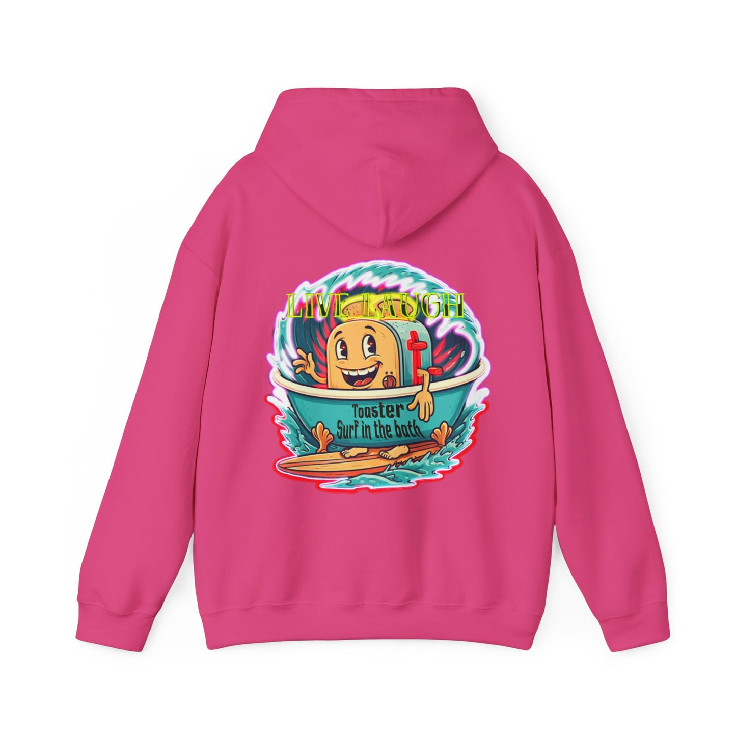 Premium hooded sweatshirt - Funny live laugh Toaster Surf in a bath