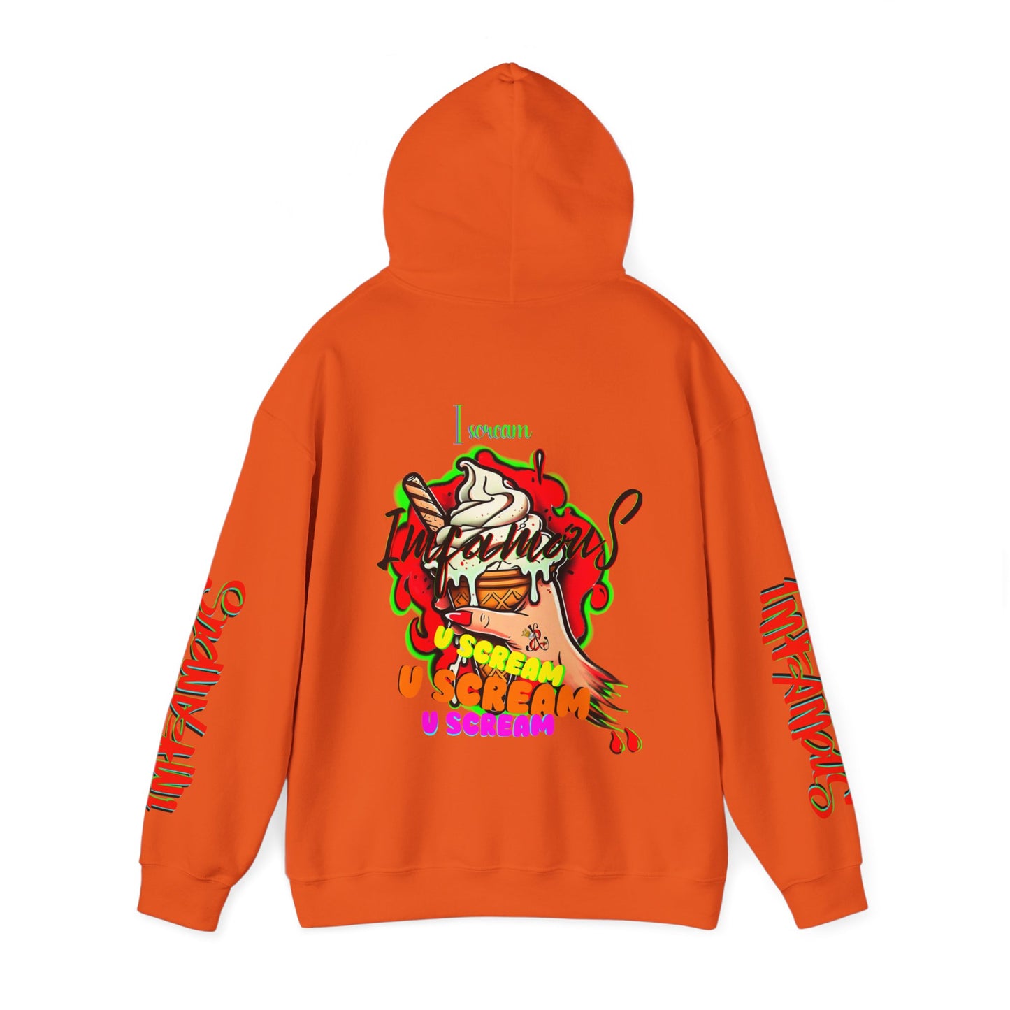 premium Hooded Sweatshirt - Imfamous I-scream Halloween spooky