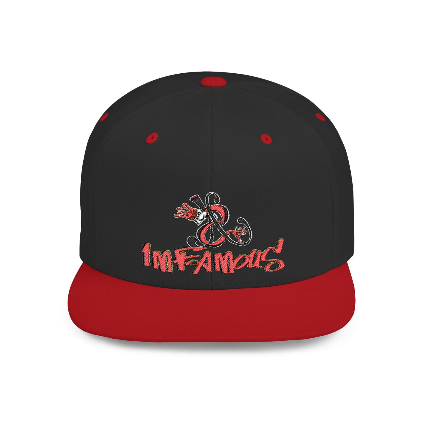 Imfamous brand logo Flat Bill Snapback