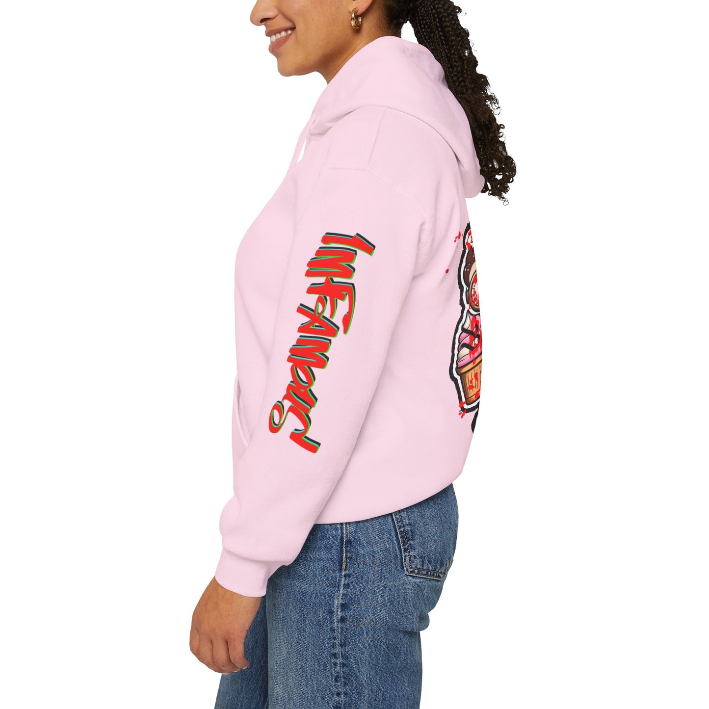 Sudadera con capucha con el famoso diseño de Bad Pussy Cat - Unisex