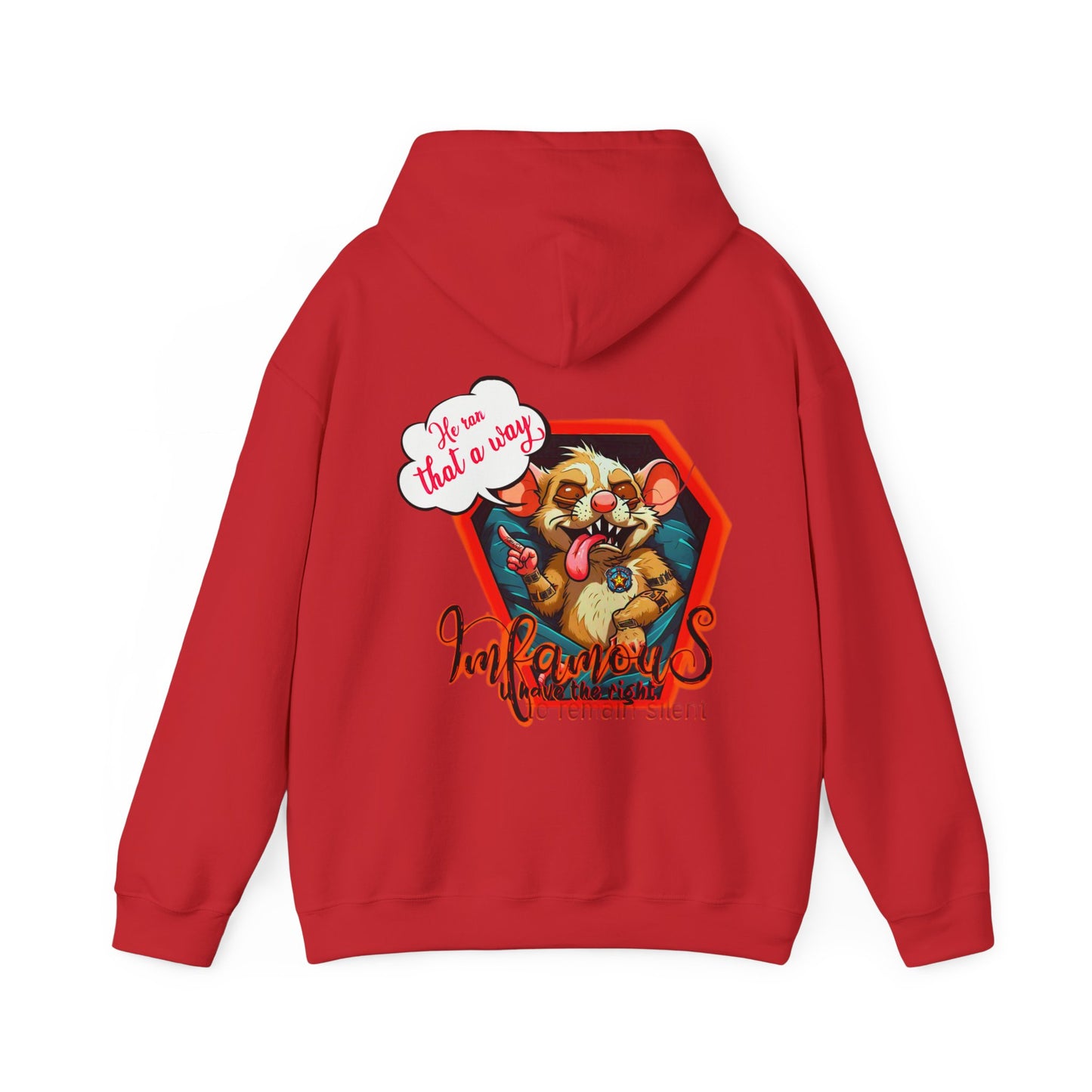 连帽运动衫 - Imfamous Dead Rat Design