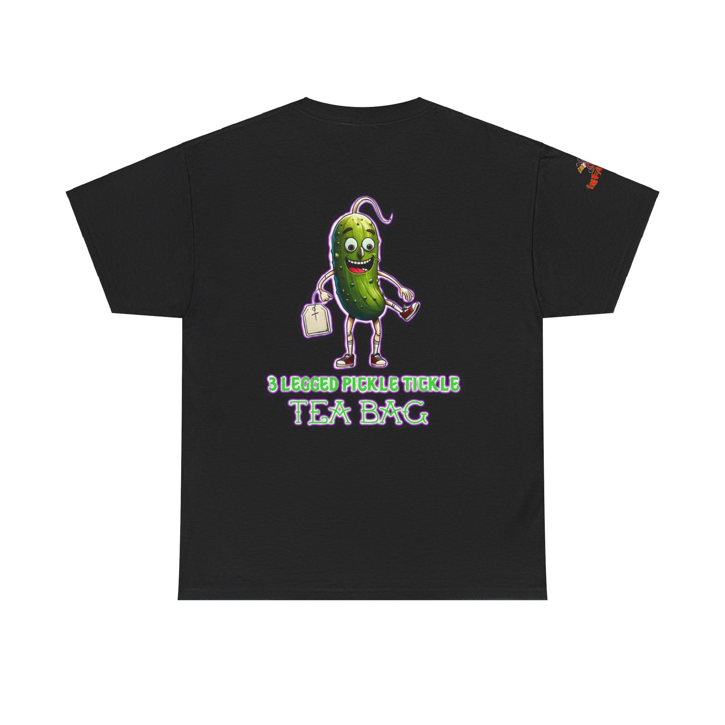Premium Graphic T-shirt - Imfamous 3 Legged Pickle Tickle Tea Bag Design