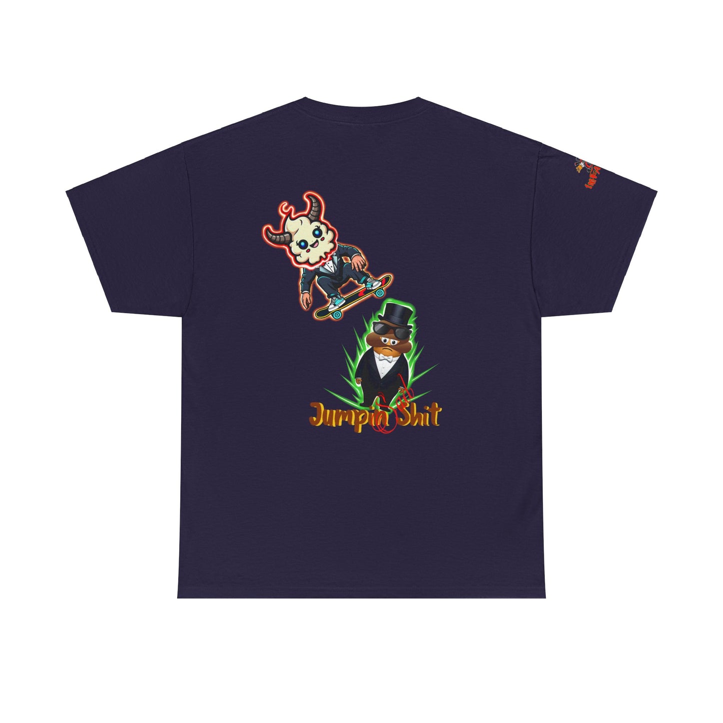 Imfamous jumpin Sad Shit premium graphic Tee - Imfamous Jumping Sad Shit Design
