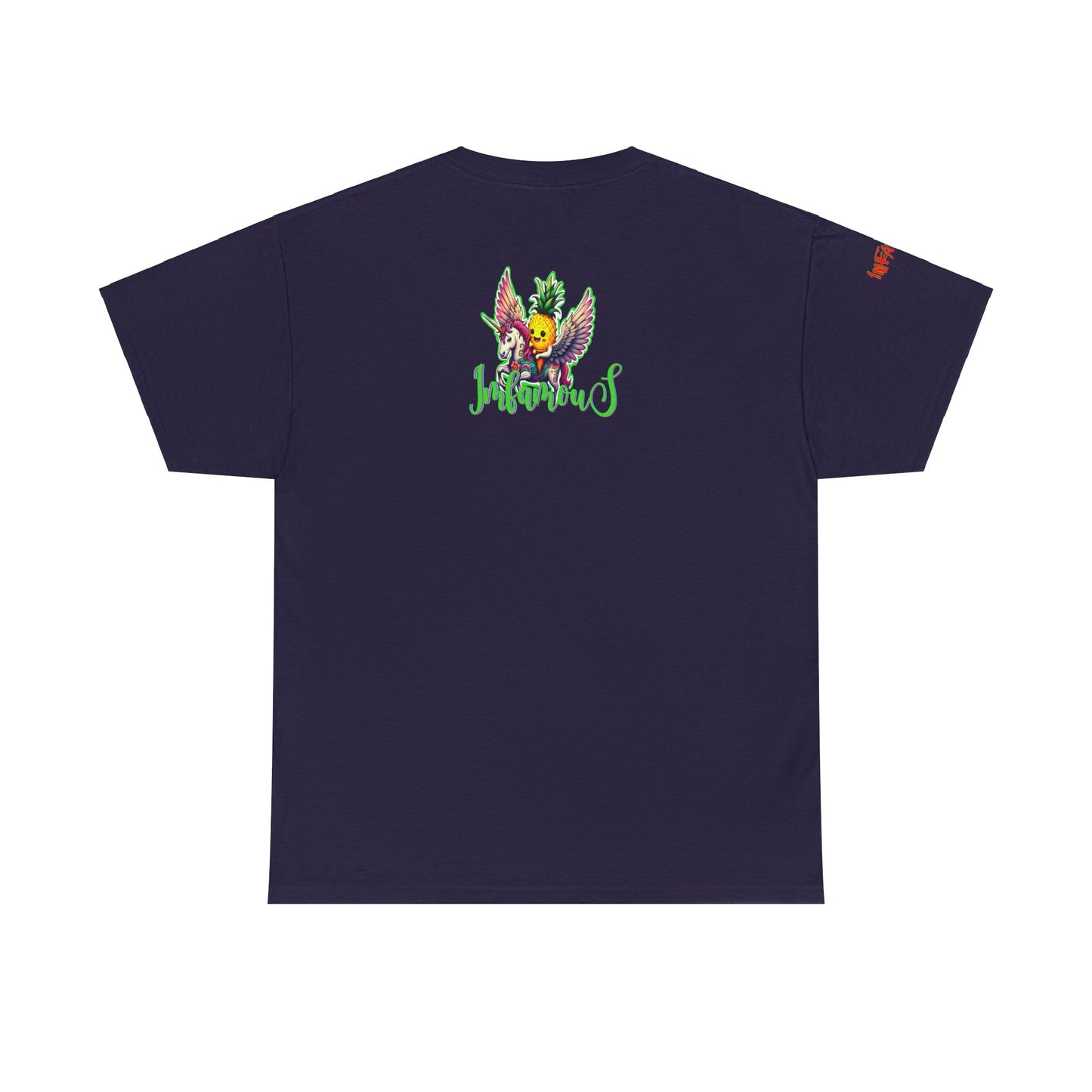 Graphic Tee Unipineapple Flying on Unicorn Heavy Cotton T-shirt