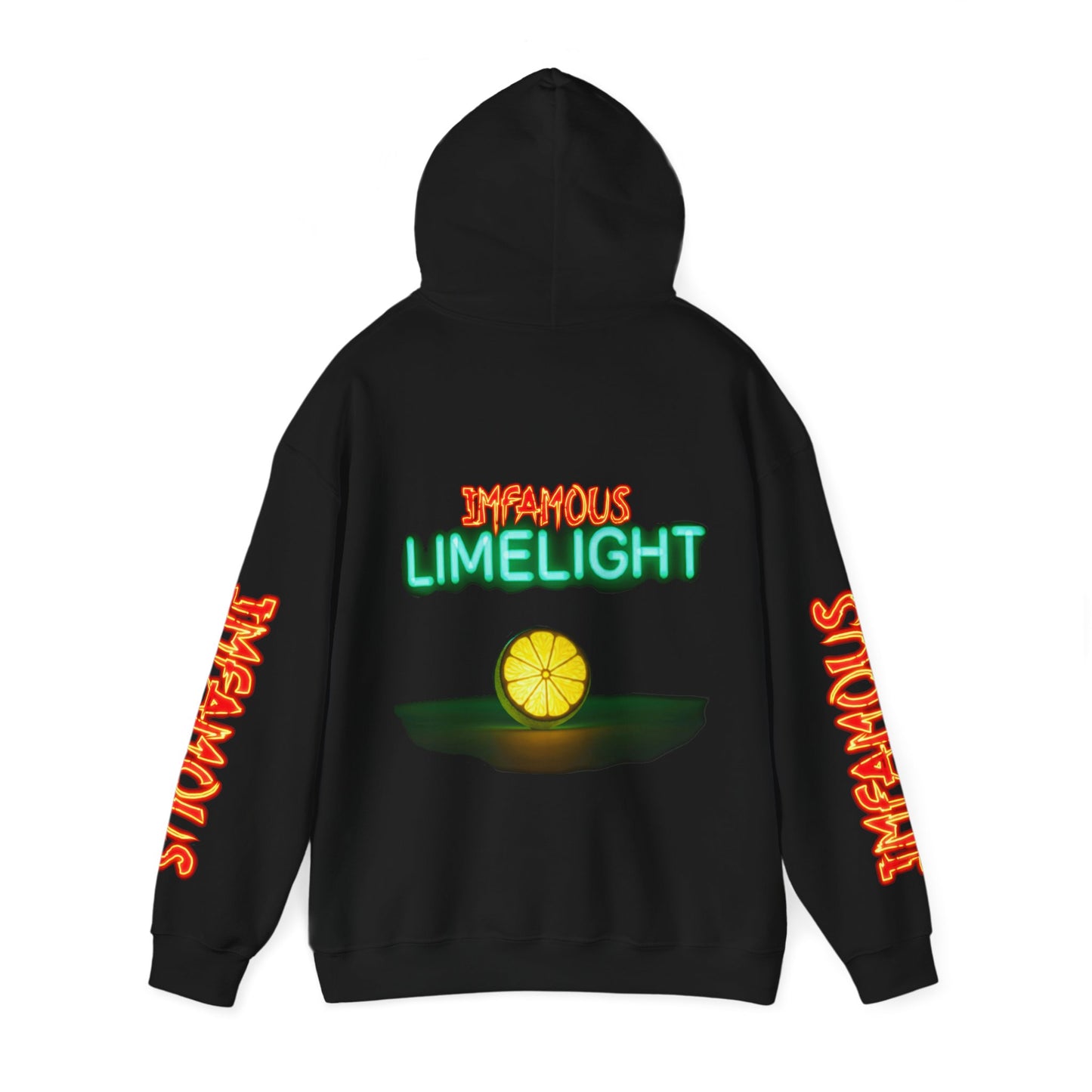Premium Hooded Sweatshirt - Imfamous Limelight Design