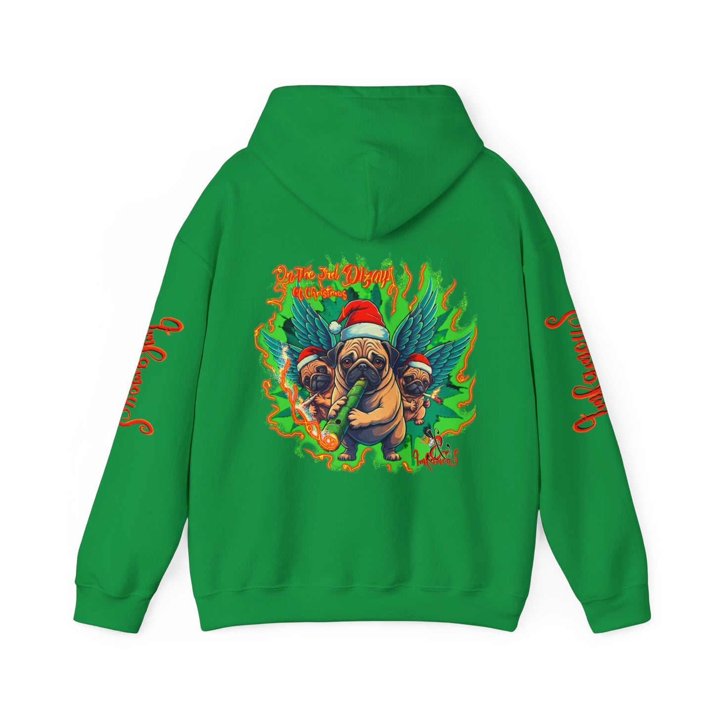 Premium hooded sweatshirt- Imfamous Pug Life