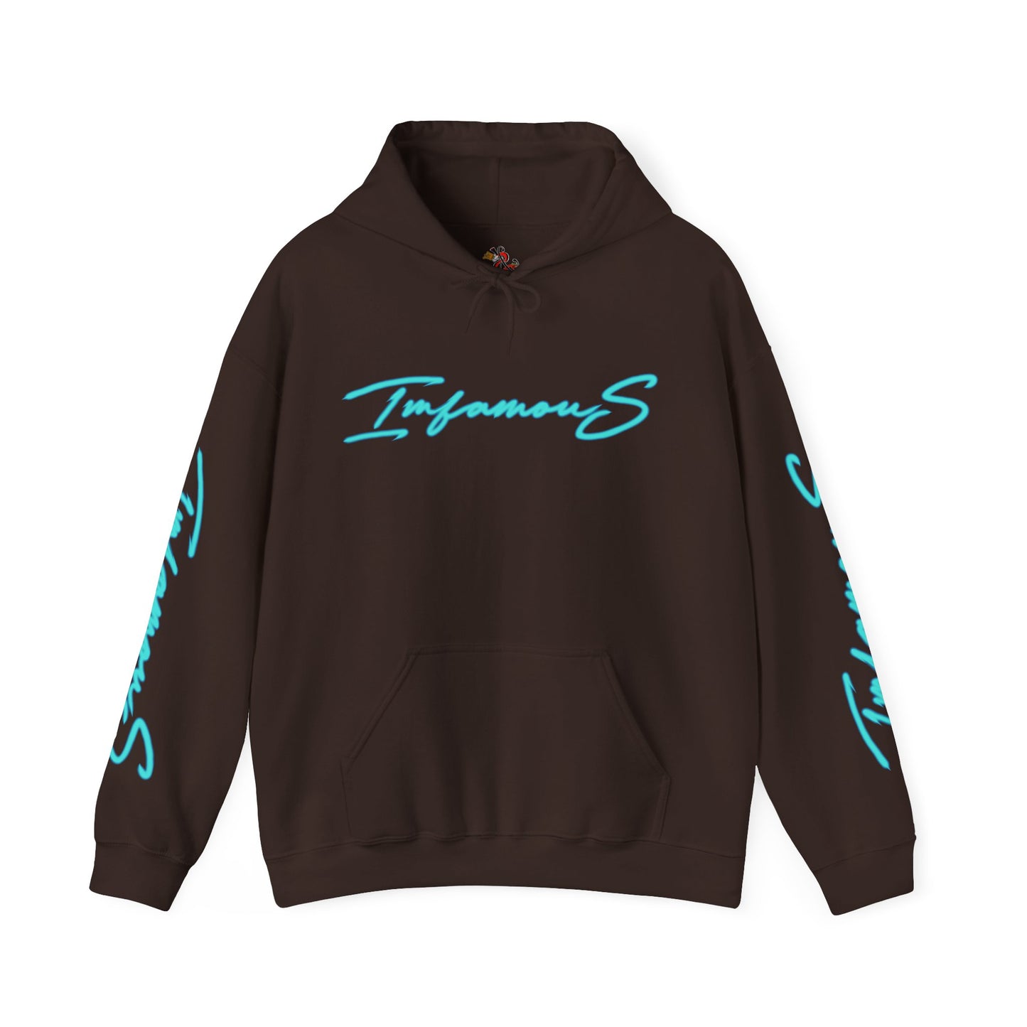 Premium Hooded Sweatshirt - Imfamous Golden Moose Knuckles Design