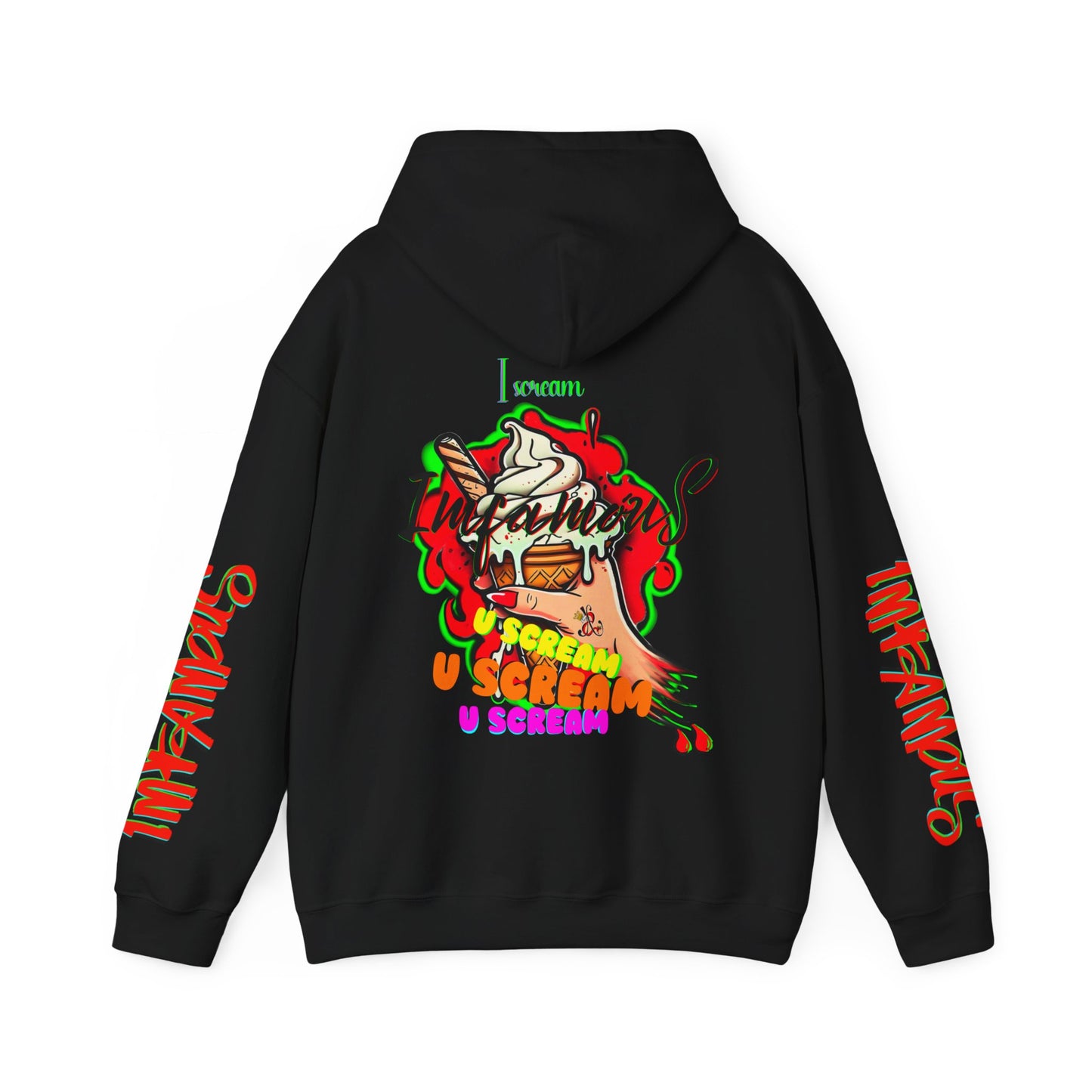 premium Hooded Sweatshirt - Imfamous I-scream Halloween spooky