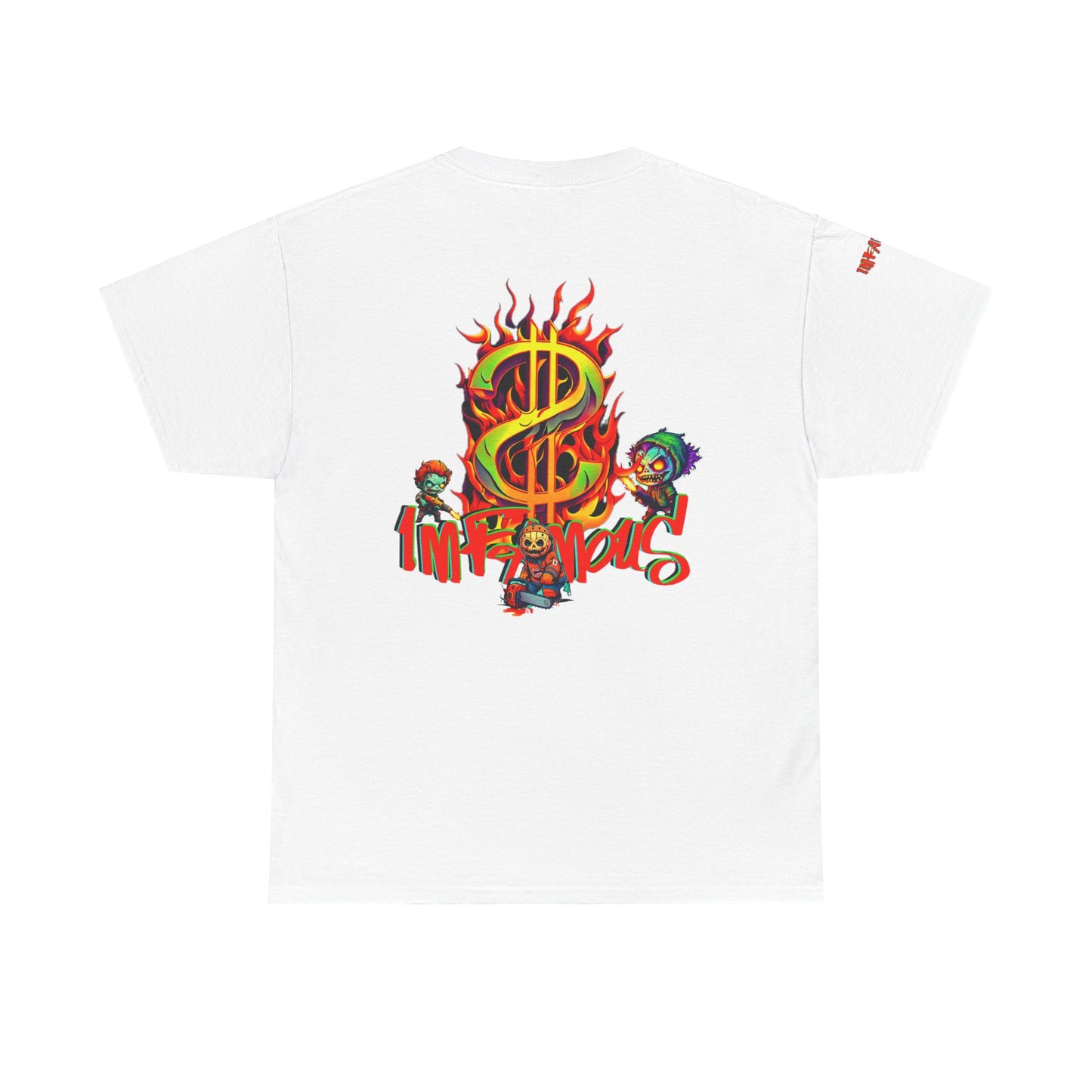 Premium graphic T-shirt - Imfamous halloween logo Design