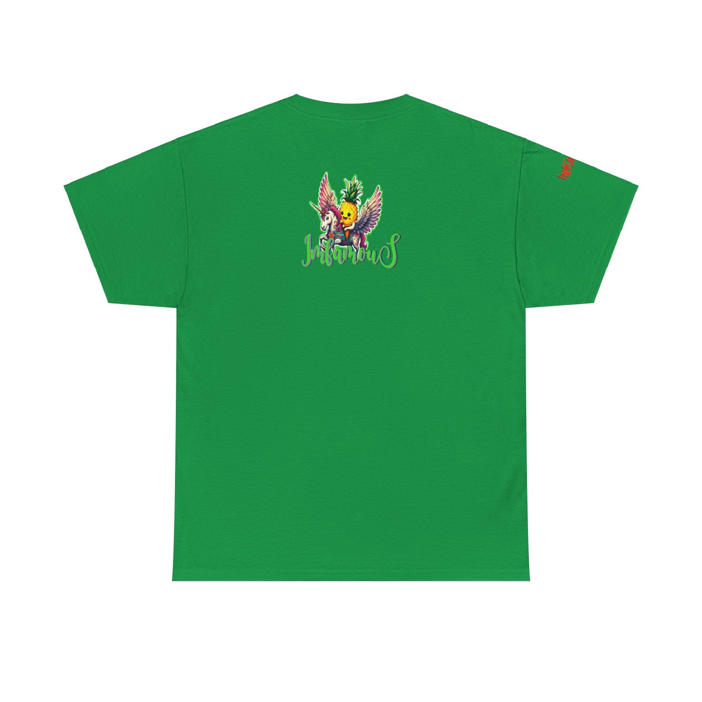 Graphic Tee Unipineapple Flying on Unicorn Heavy Cotton T-shirt