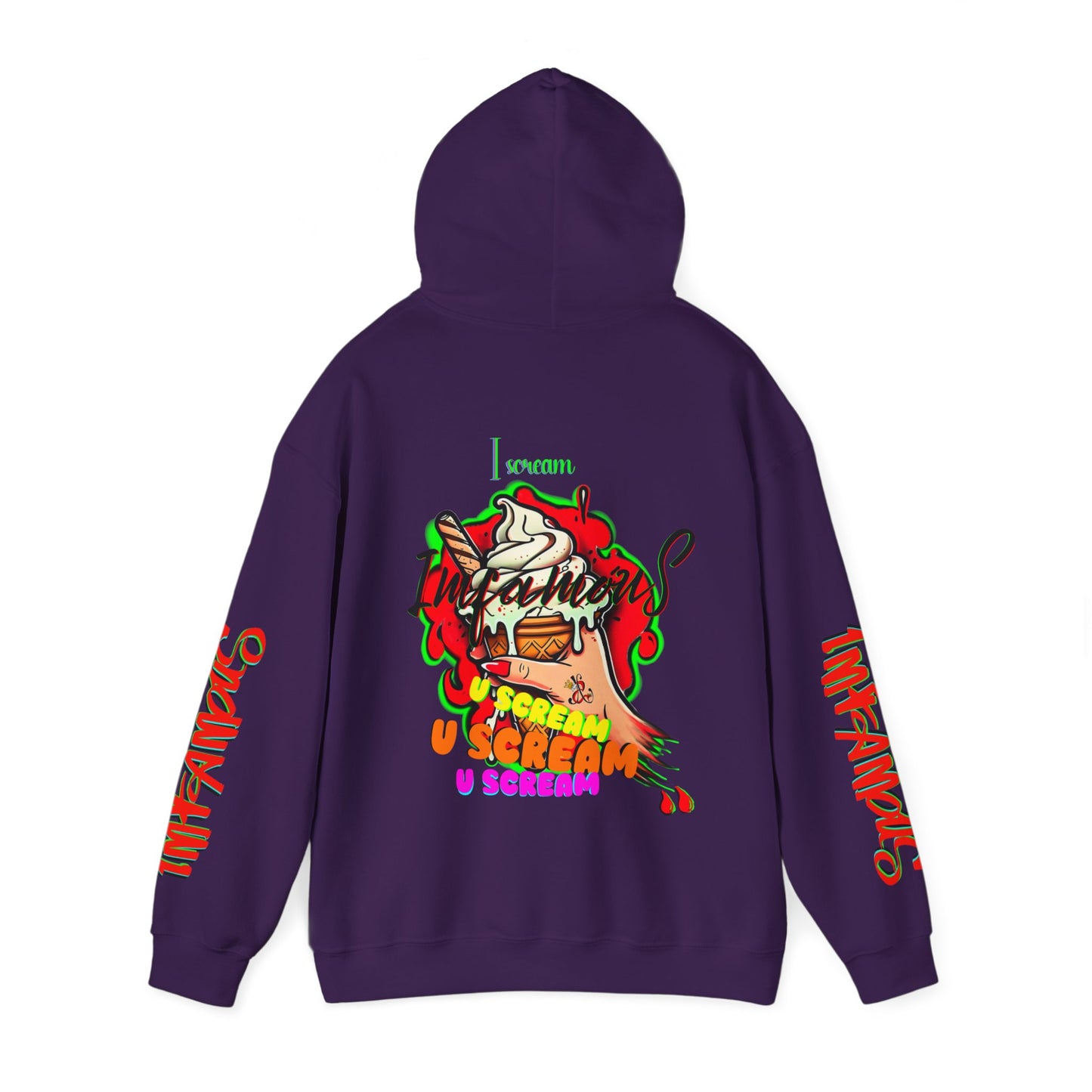 premium Hooded Sweatshirt - Imfamous I-scream Halloween spooky