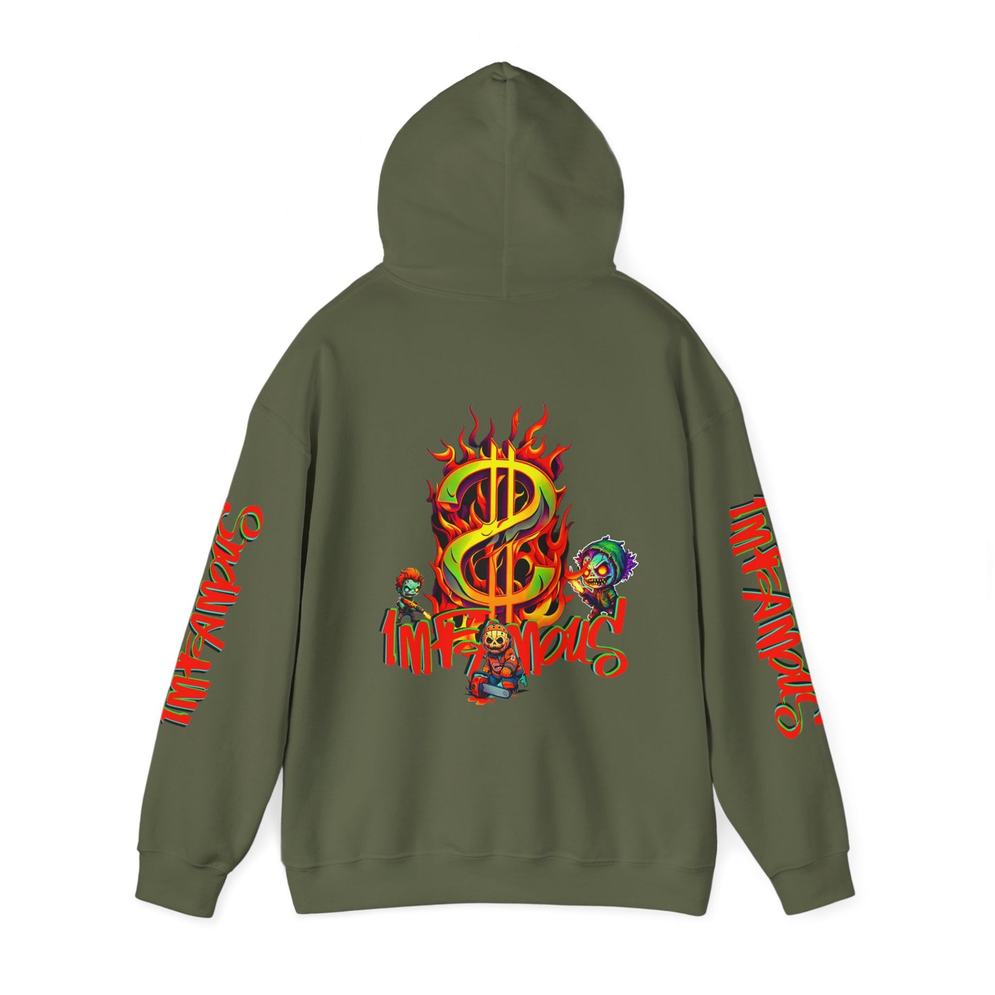Premium graphic Hoodie - Imfamous halloween Design