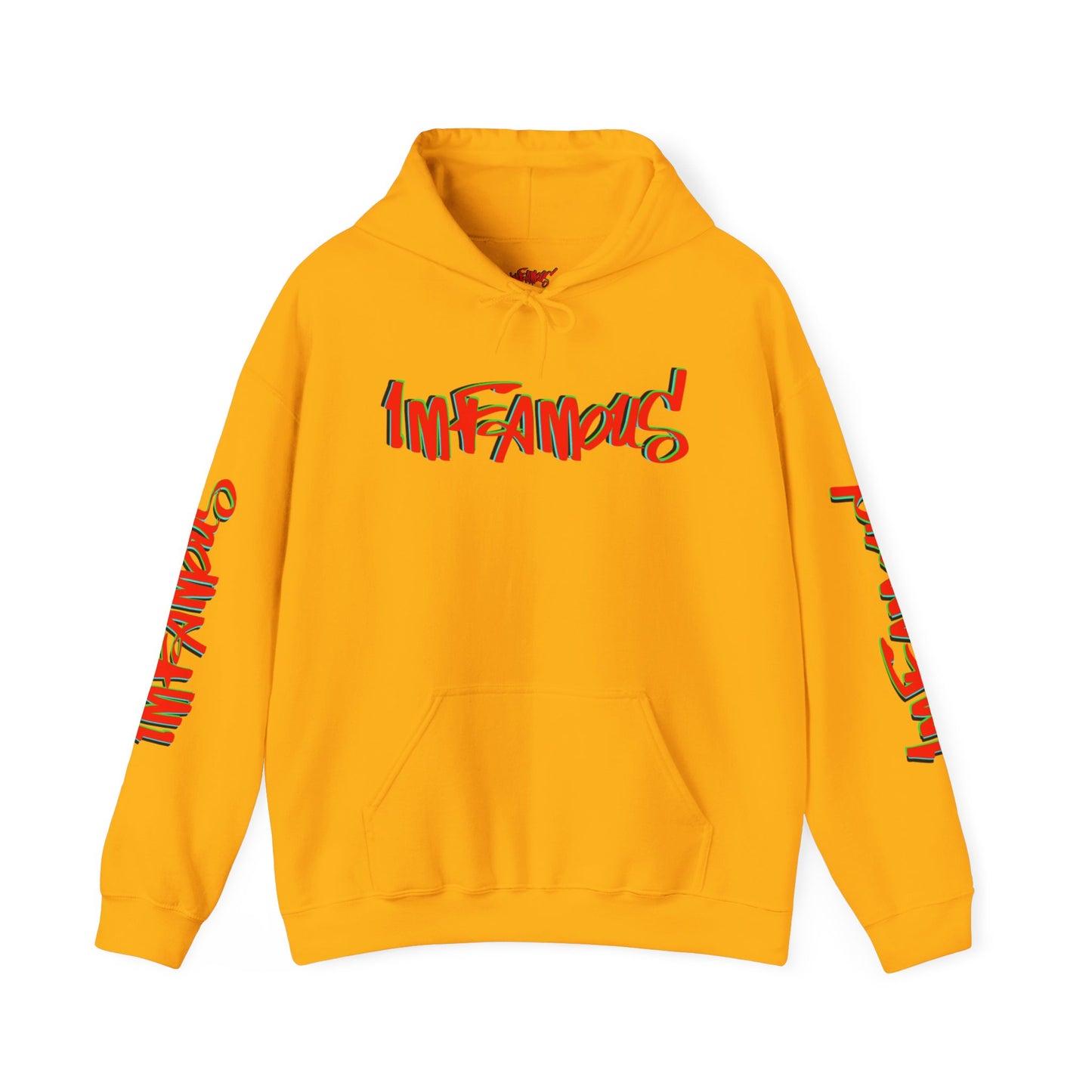 Premium Hooded Sweatshirt - Imfamous Irish Leprechaun on Skateboard Design