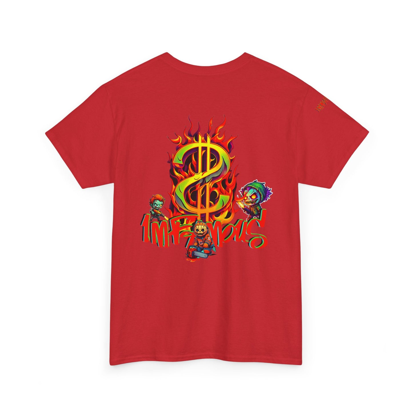 Premium graphic T-shirt - Imfamous halloween logo Design