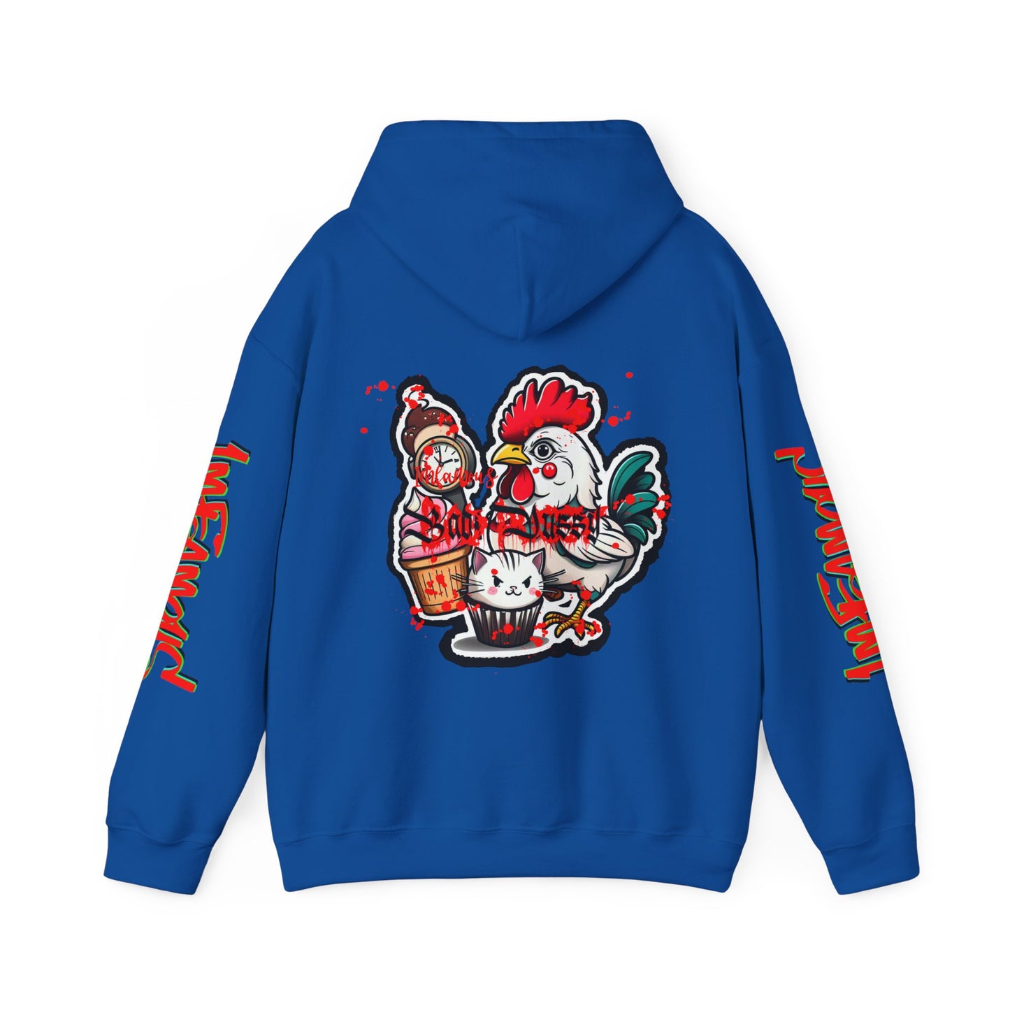 Sudadera con capucha con el famoso diseño de Bad Pussy Cat - Unisex