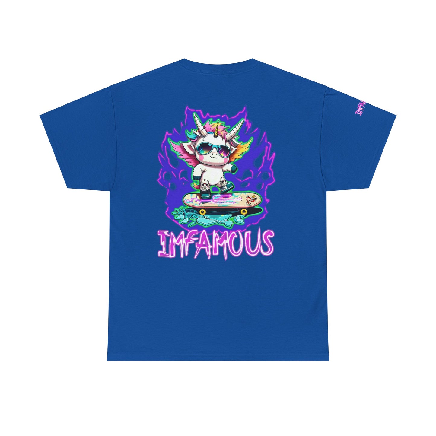 Camiseta gráfica premium: Imfamous Unicorn Breaking The Glass Design #2 (Diseño n.° 2 del famoso unicornio rompiendo el cristal)
