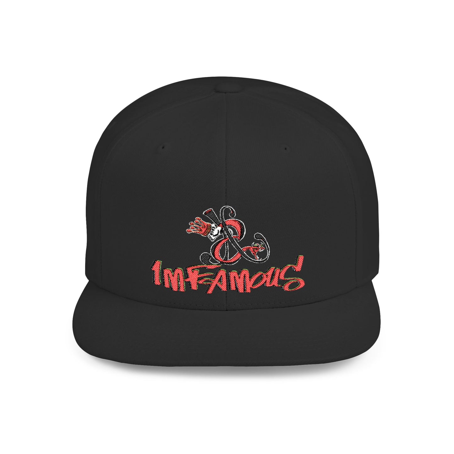 Imfamous brand logo Flat Bill Snapback
