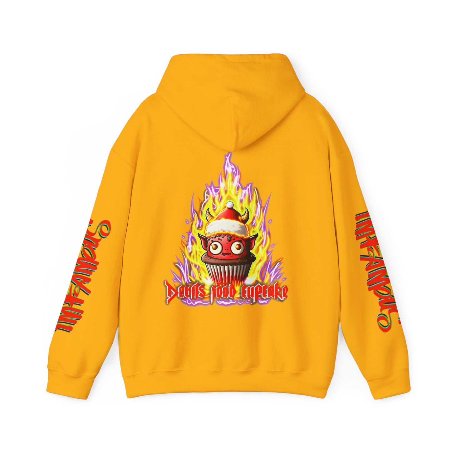 Premium Hooded Sweatshirt - Imfamous Devils Food Cupcake Design