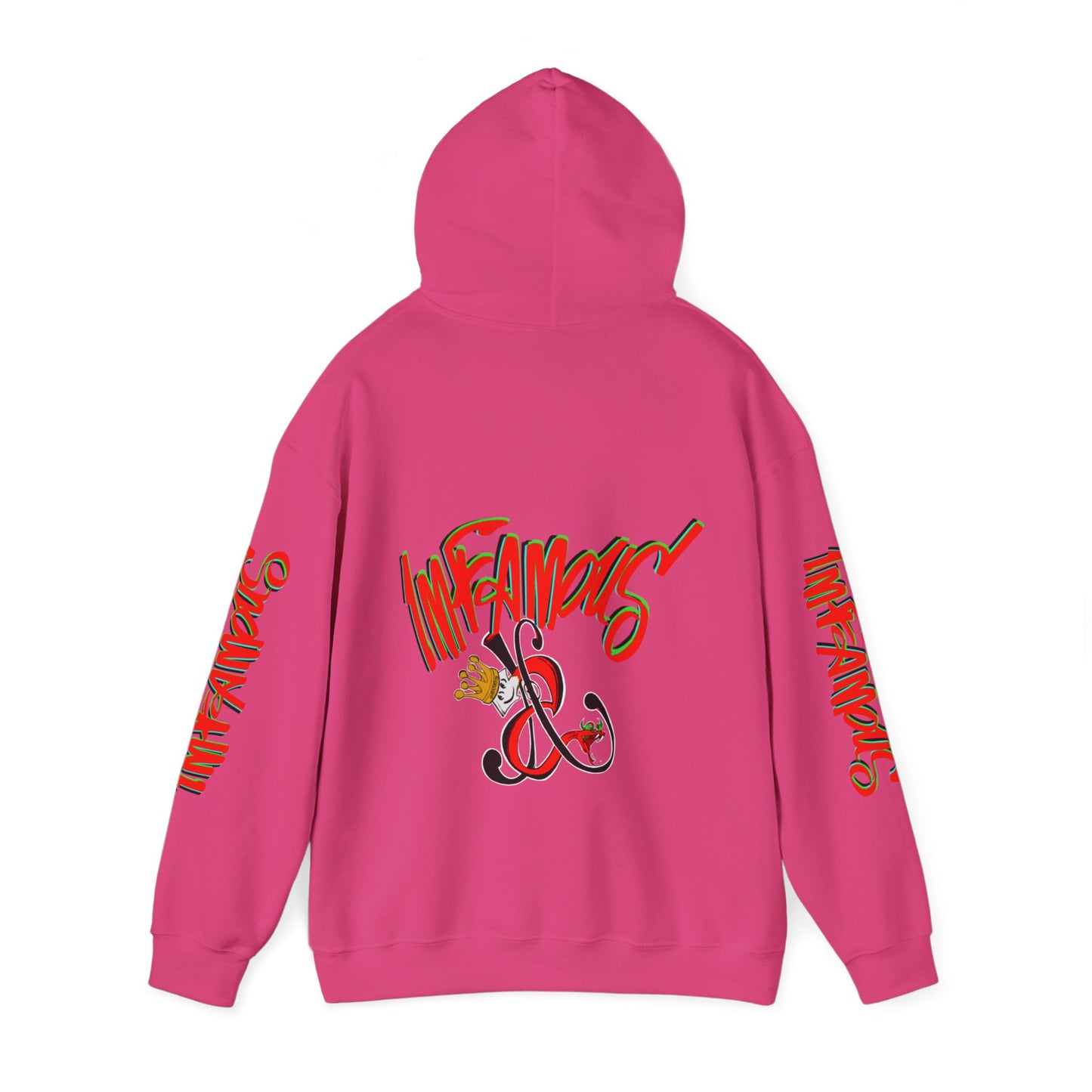 带有 Imfamous 品牌徽标的连帽运动衫