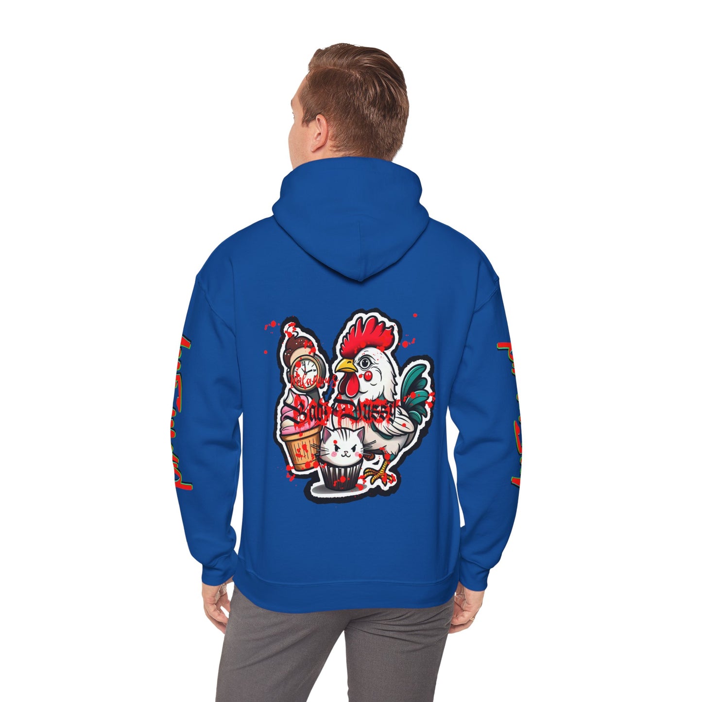 Sudadera con capucha con el famoso diseño de Bad Pussy Cat - Unisex
