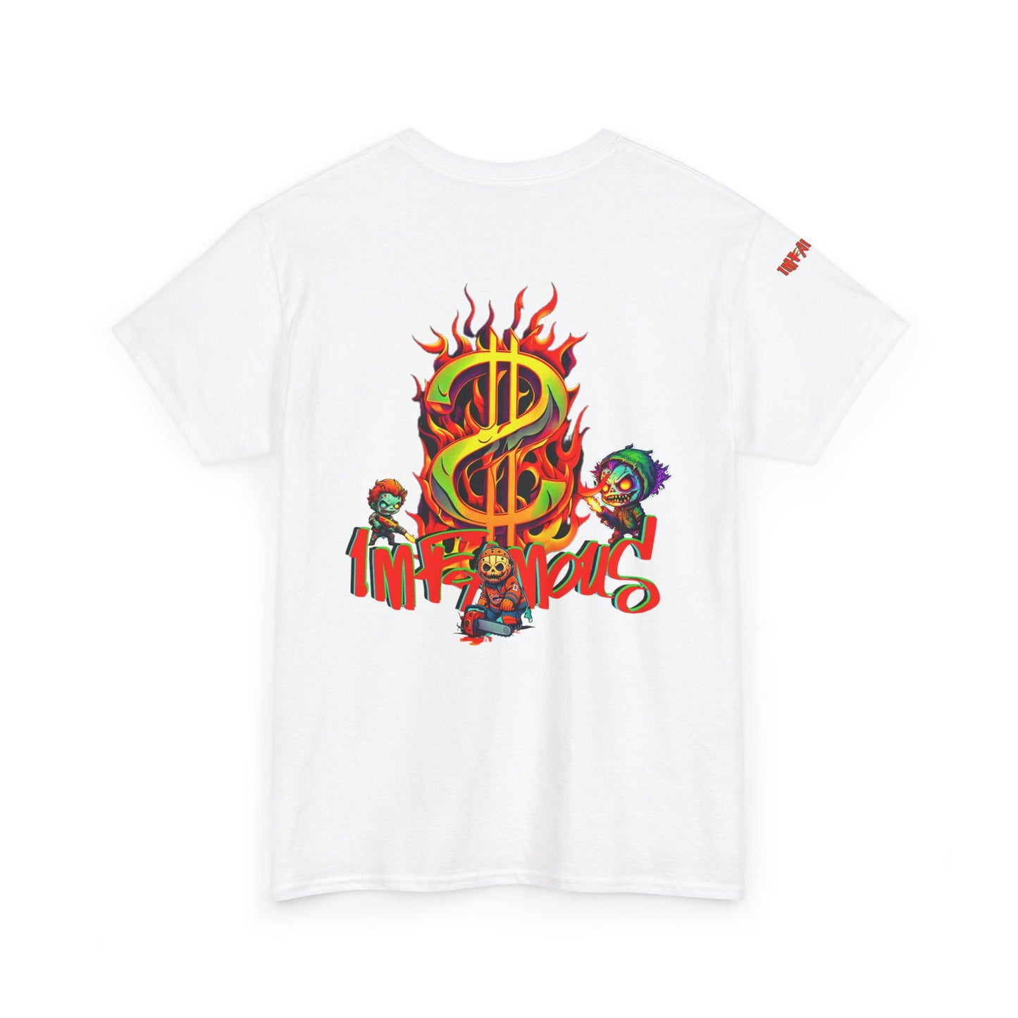 Premium graphic T-shirt - Imfamous halloween logo Design