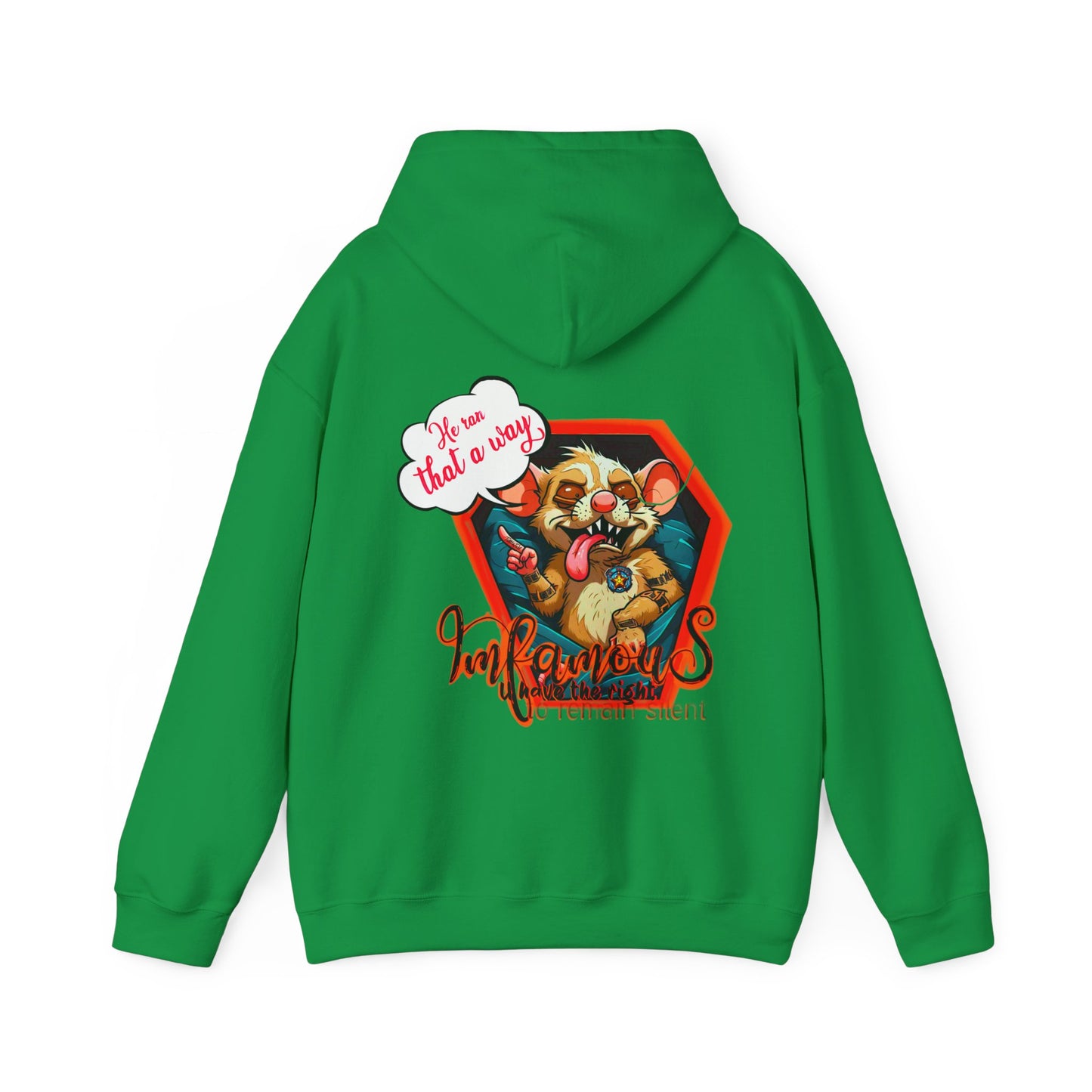 连帽运动衫 - Imfamous Dead Rat Design