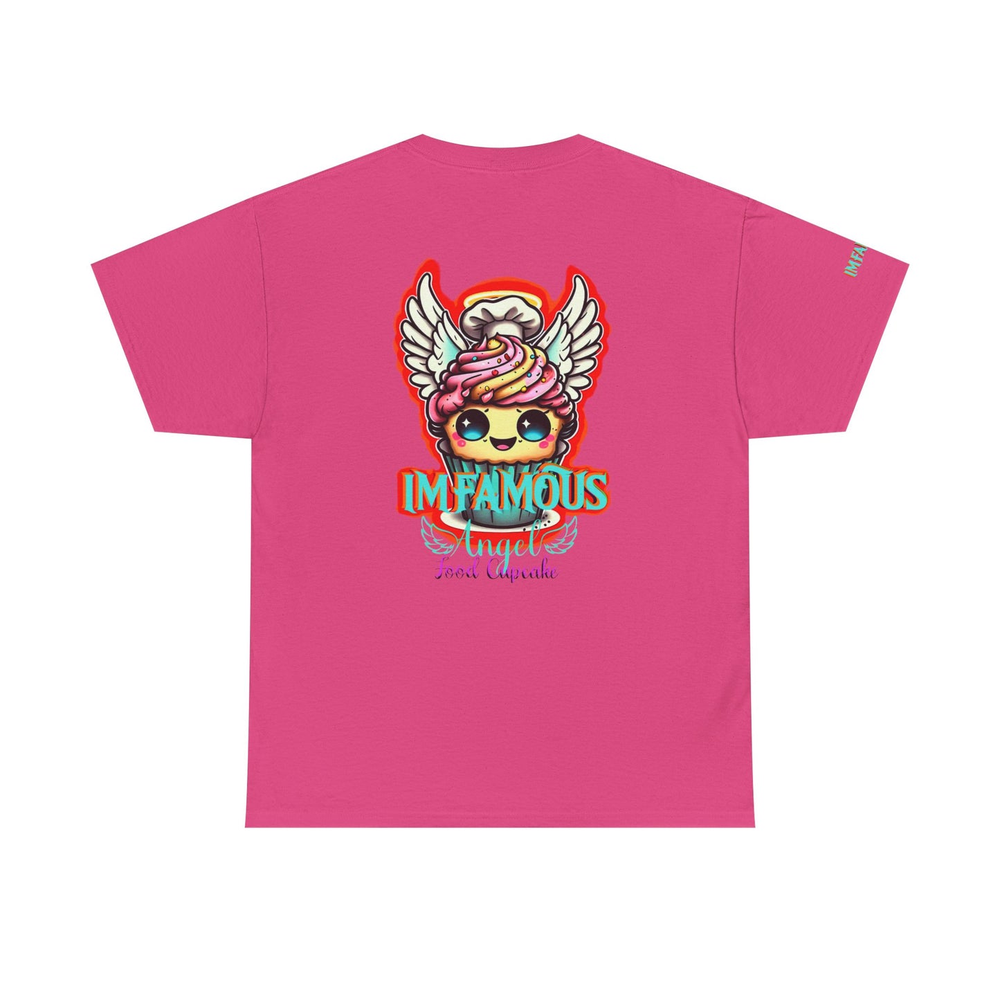 Camiseta de algodón con el famoso diseño de cupcakes Angel Food