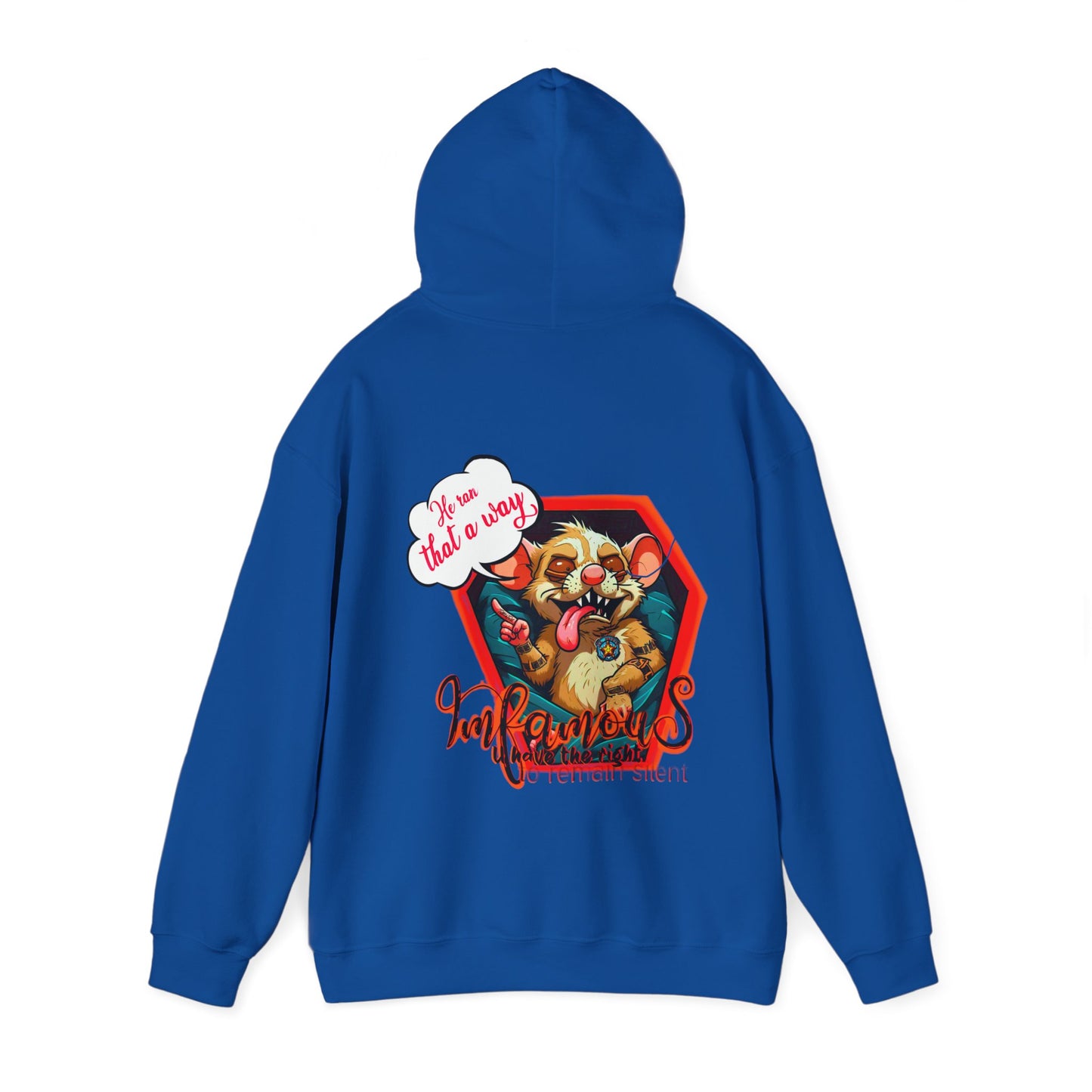 连帽运动衫 - Imfamous Dead Rat Design