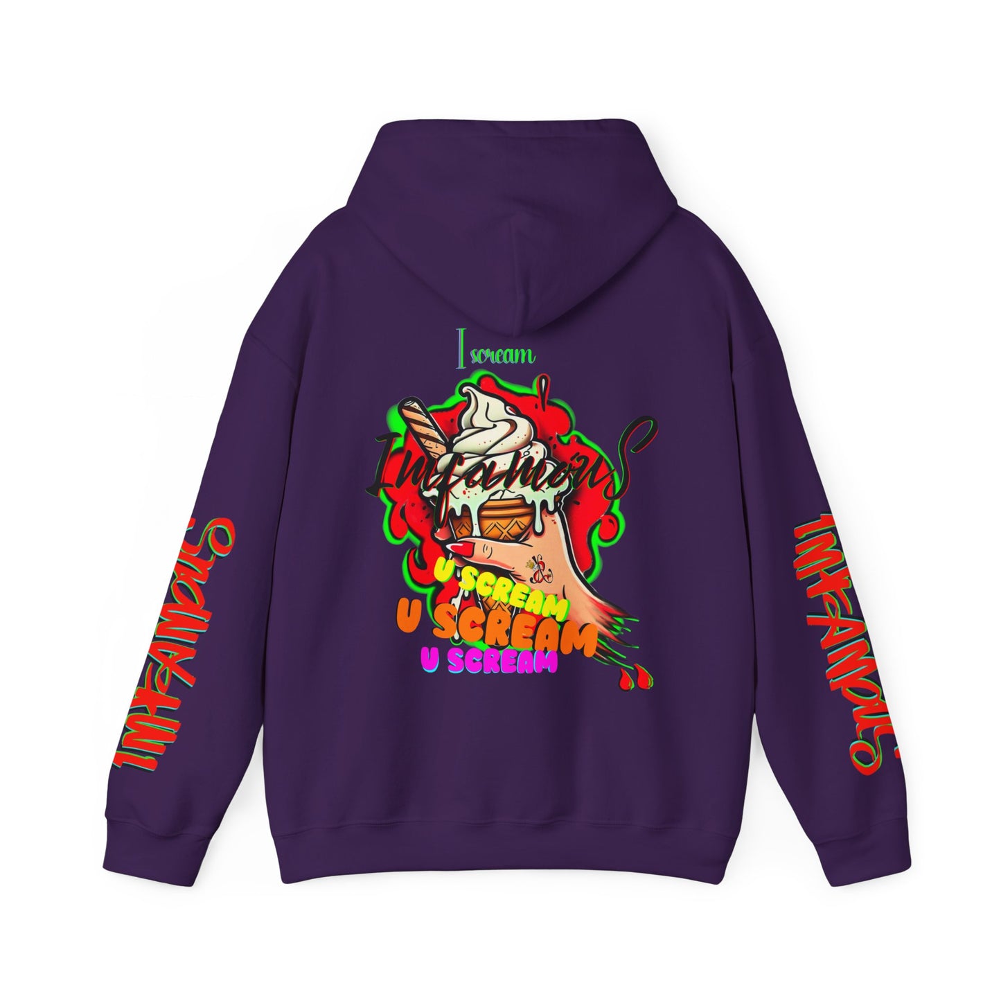 premium Hooded Sweatshirt - Imfamous I-scream Halloween spooky