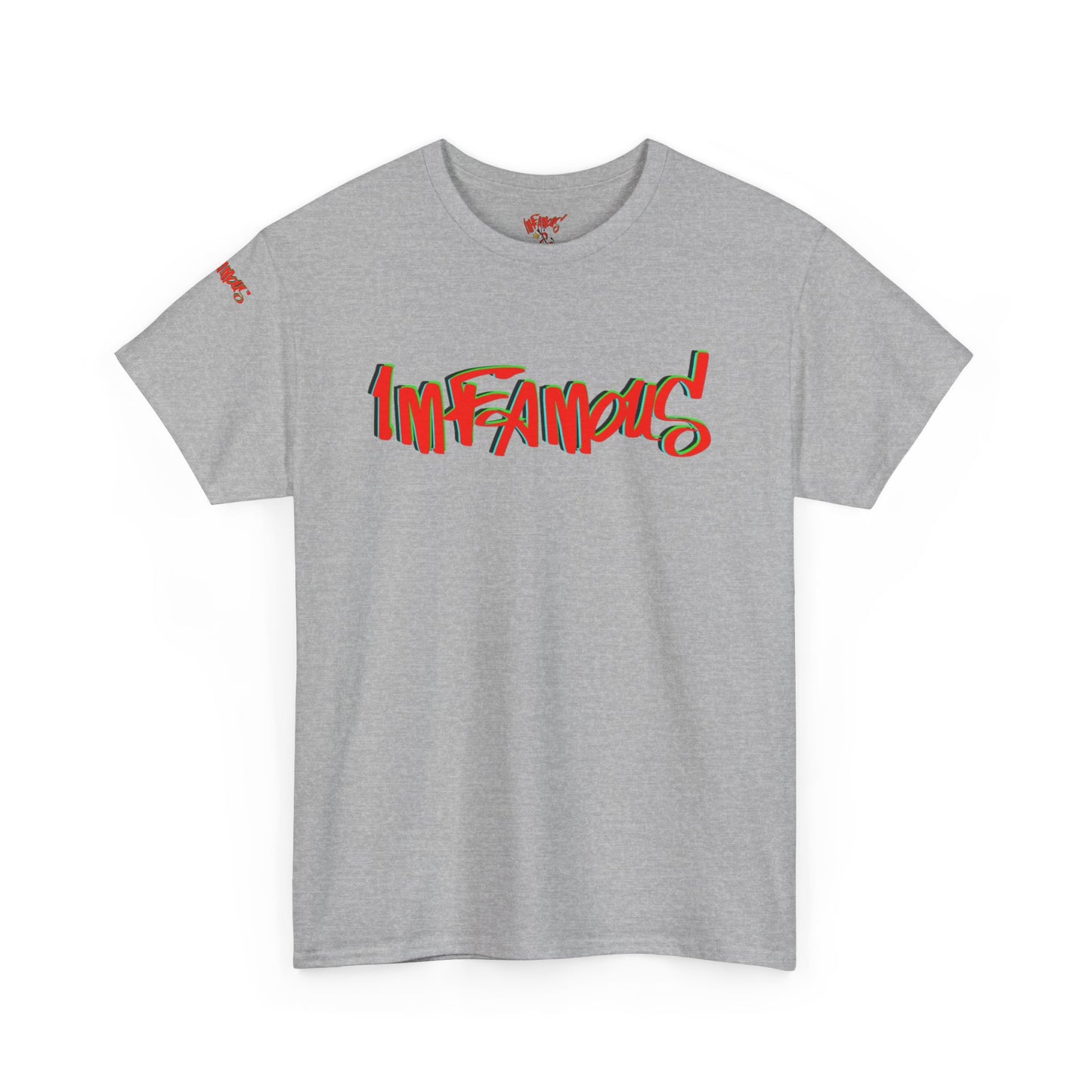 Premium graphic T-shirt - Imfamous halloween logo Design