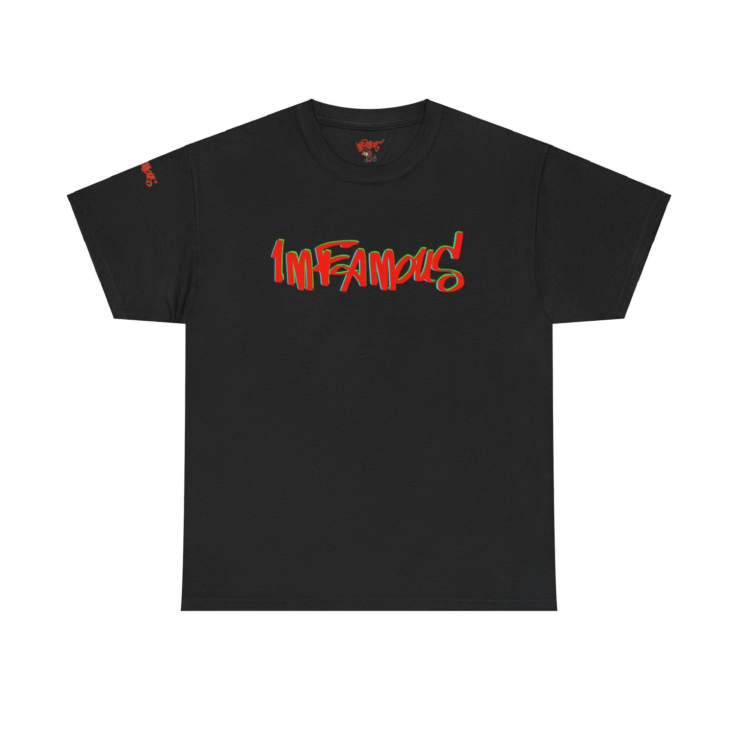 Premium graphic T-shirt - Imfamous halloween logo Design