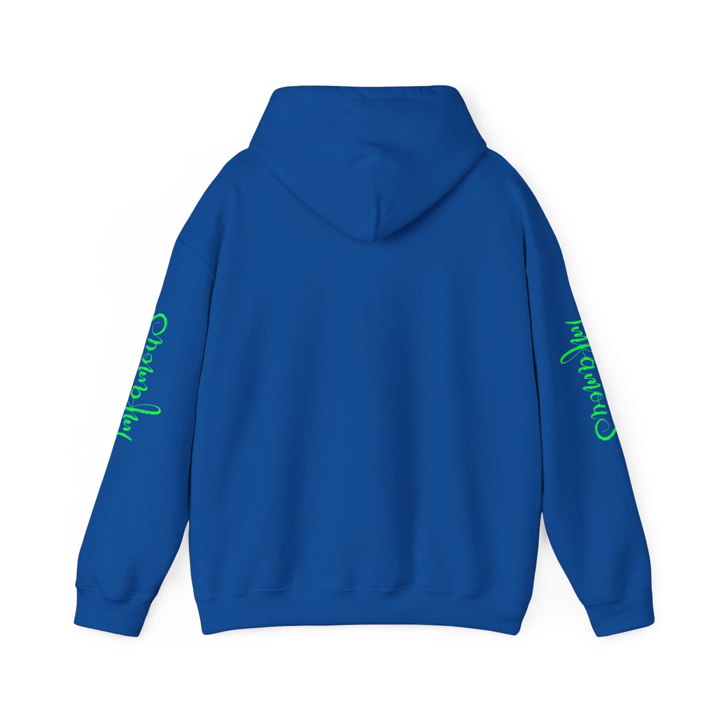 Premium Hooded Sweatshirt - Pineapple Flying on Unicorn Design