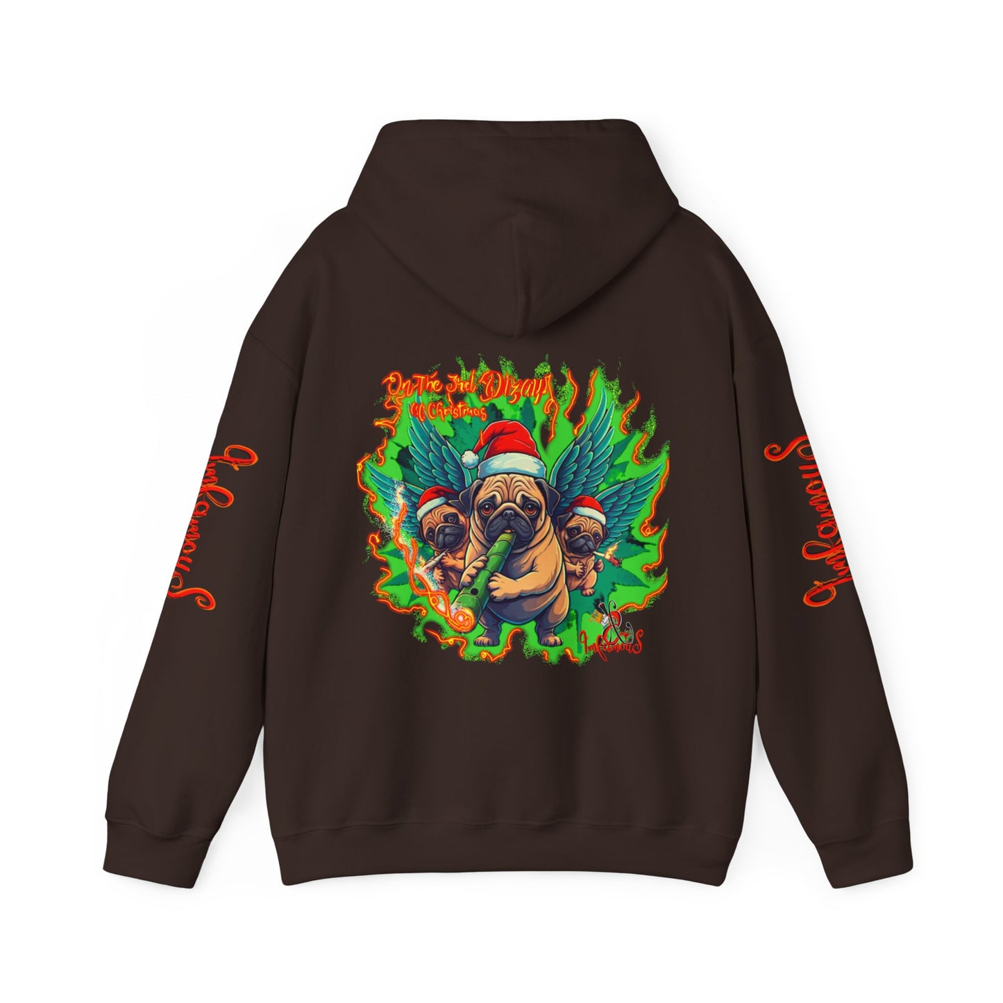 Premium hooded sweatshirt- Imfamous Pug Life