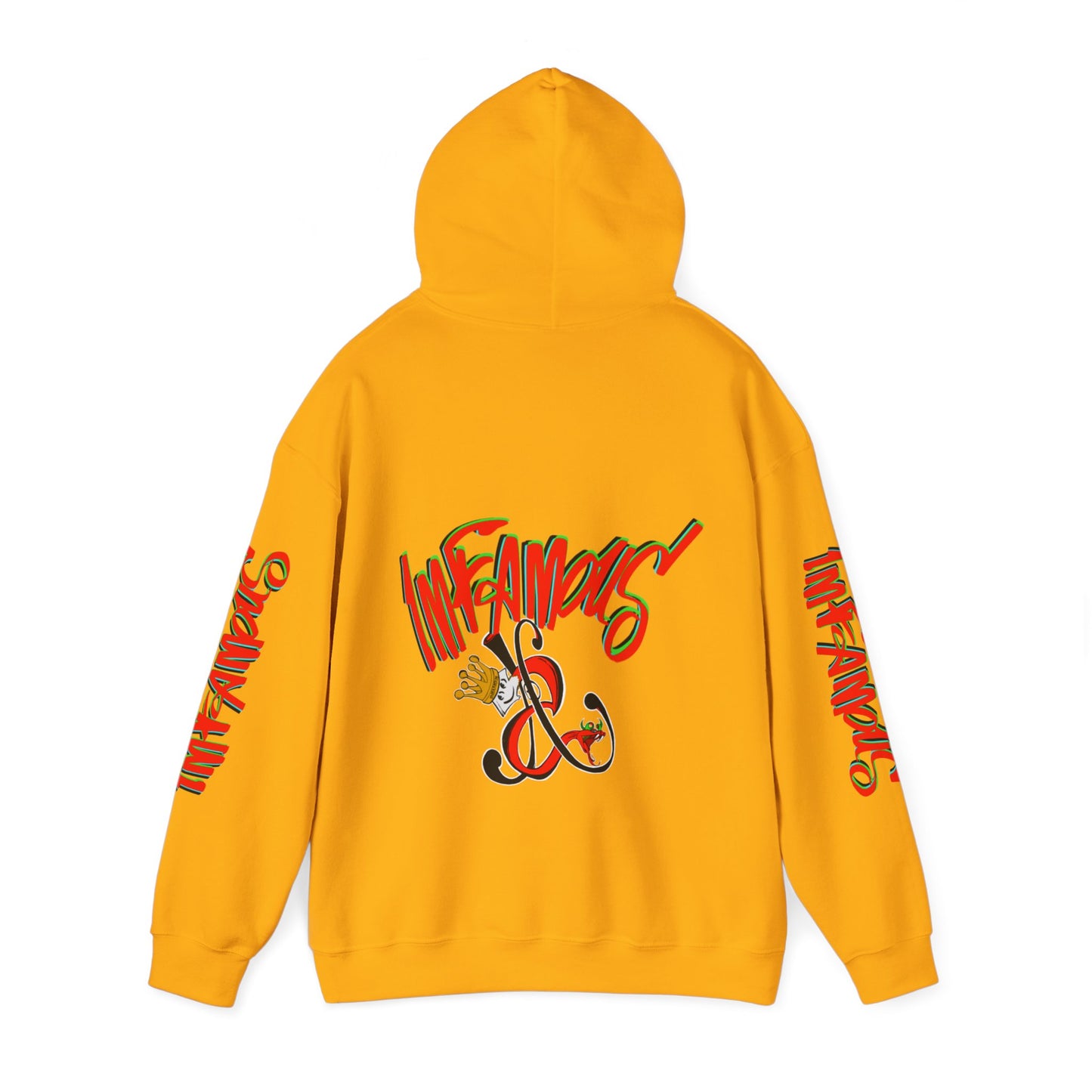 带有 Imfamous 品牌徽标的连帽运动衫
