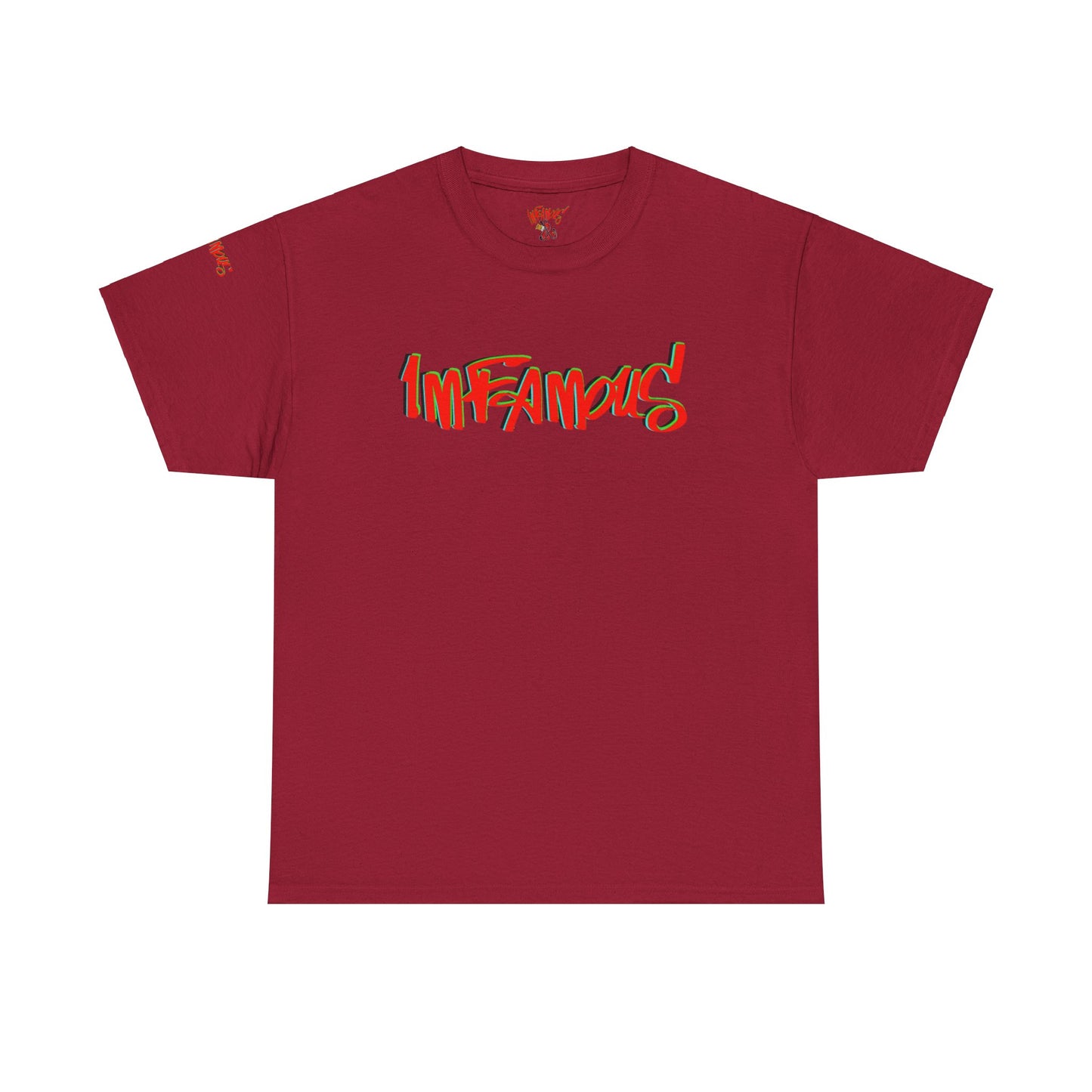 Premium graphic T-shirt - Imfamous halloween logo Design