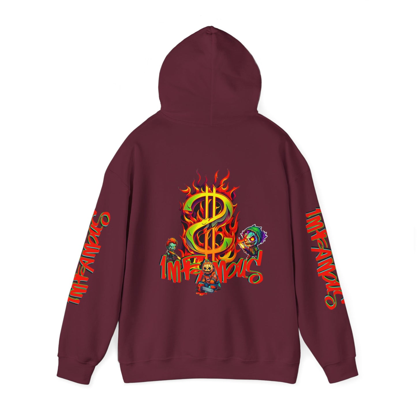 Premium graphic Hoodie - Imfamous halloween Design