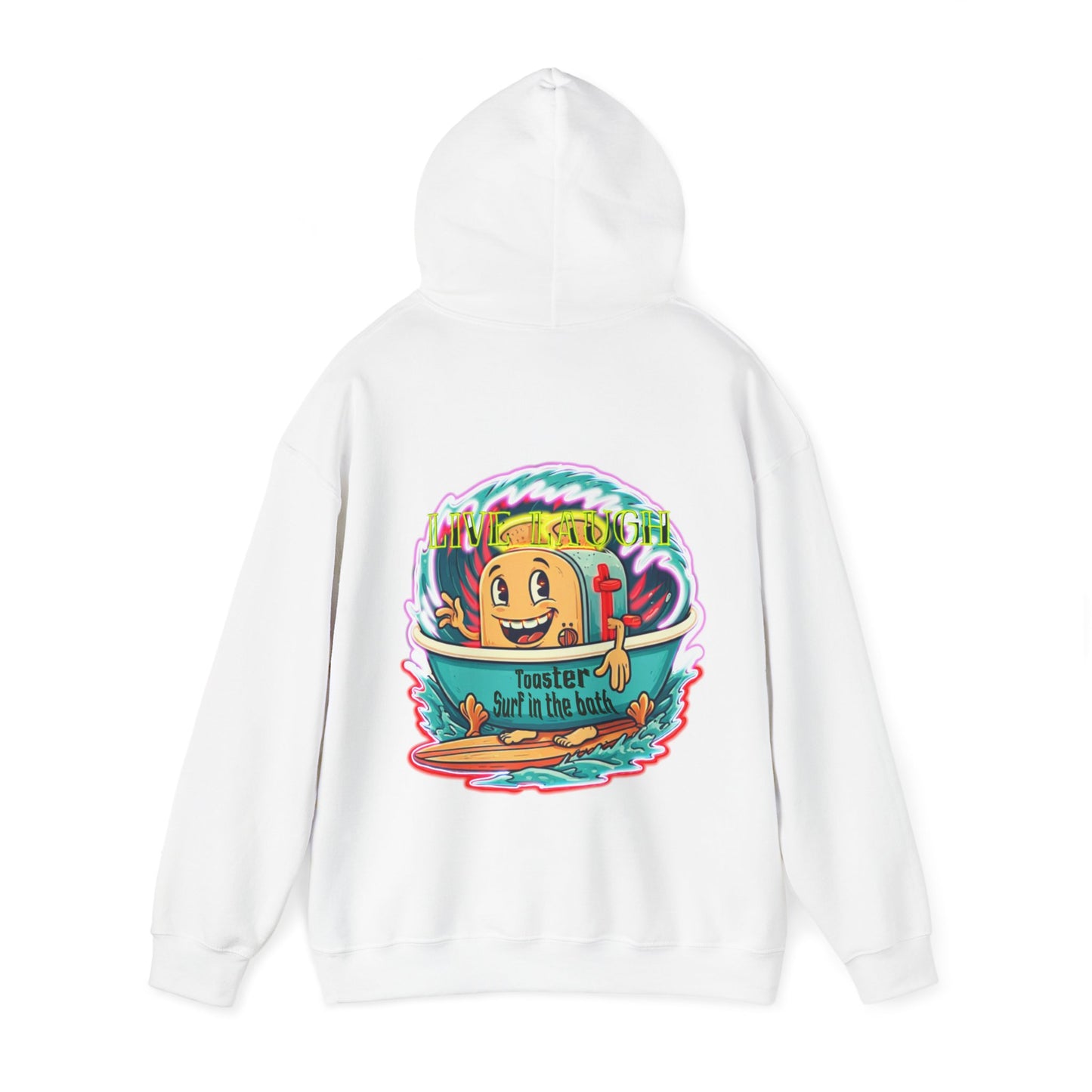 Premium hooded sweatshirt - Funny live laugh Toaster Surf in a bath