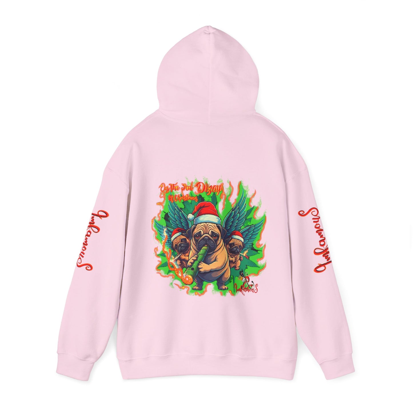 Premium hooded sweatshirt- Imfamous Pug Life